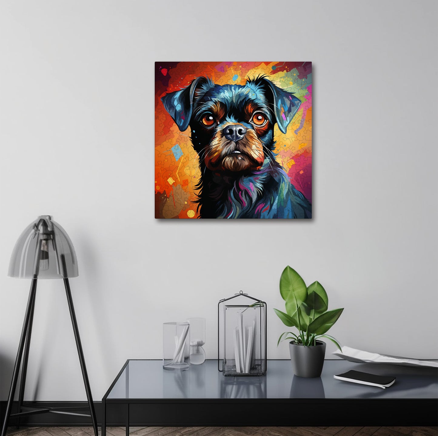 Puzzle cu Animale - Caini - Brussels Griffon 4 - 200 piese - 30 x 30 cm