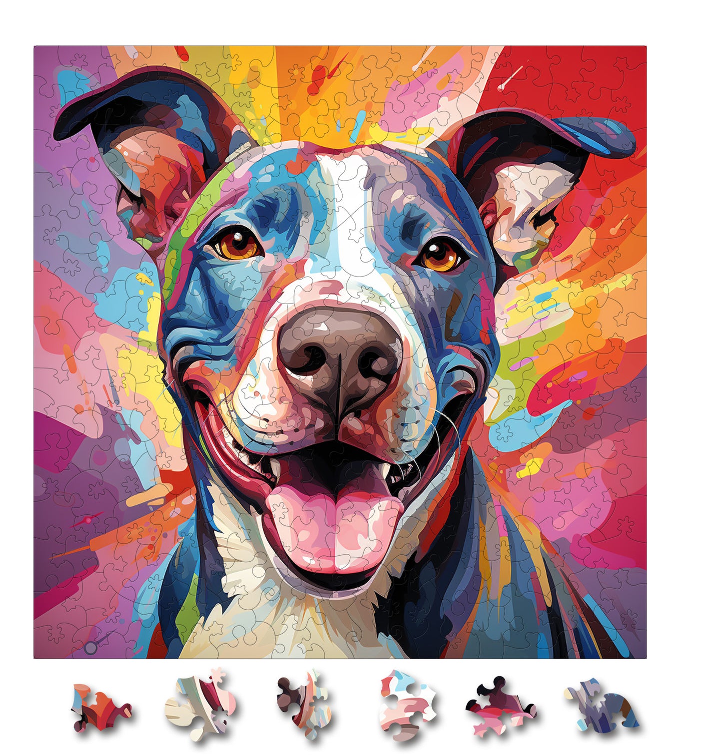 Puzzle cu Caini - Bull Terrier 4