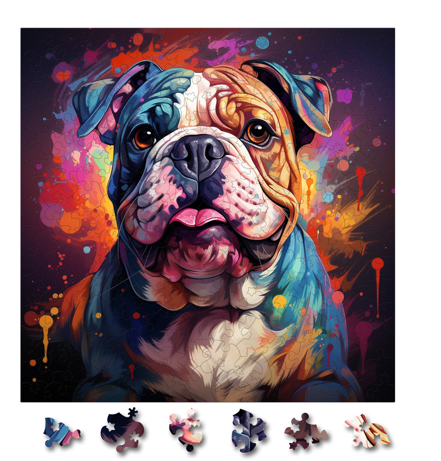 Puzzle cu Caini - Bulldog 2