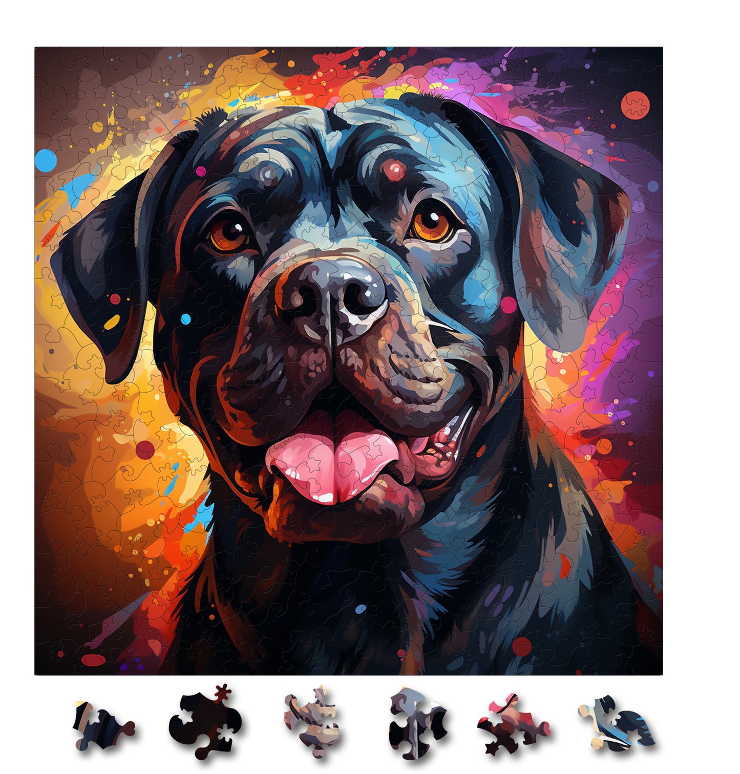 Puzzle cu Animale - Caini - Bullmastiff 3 - 200 piese - 30 x 30 cm