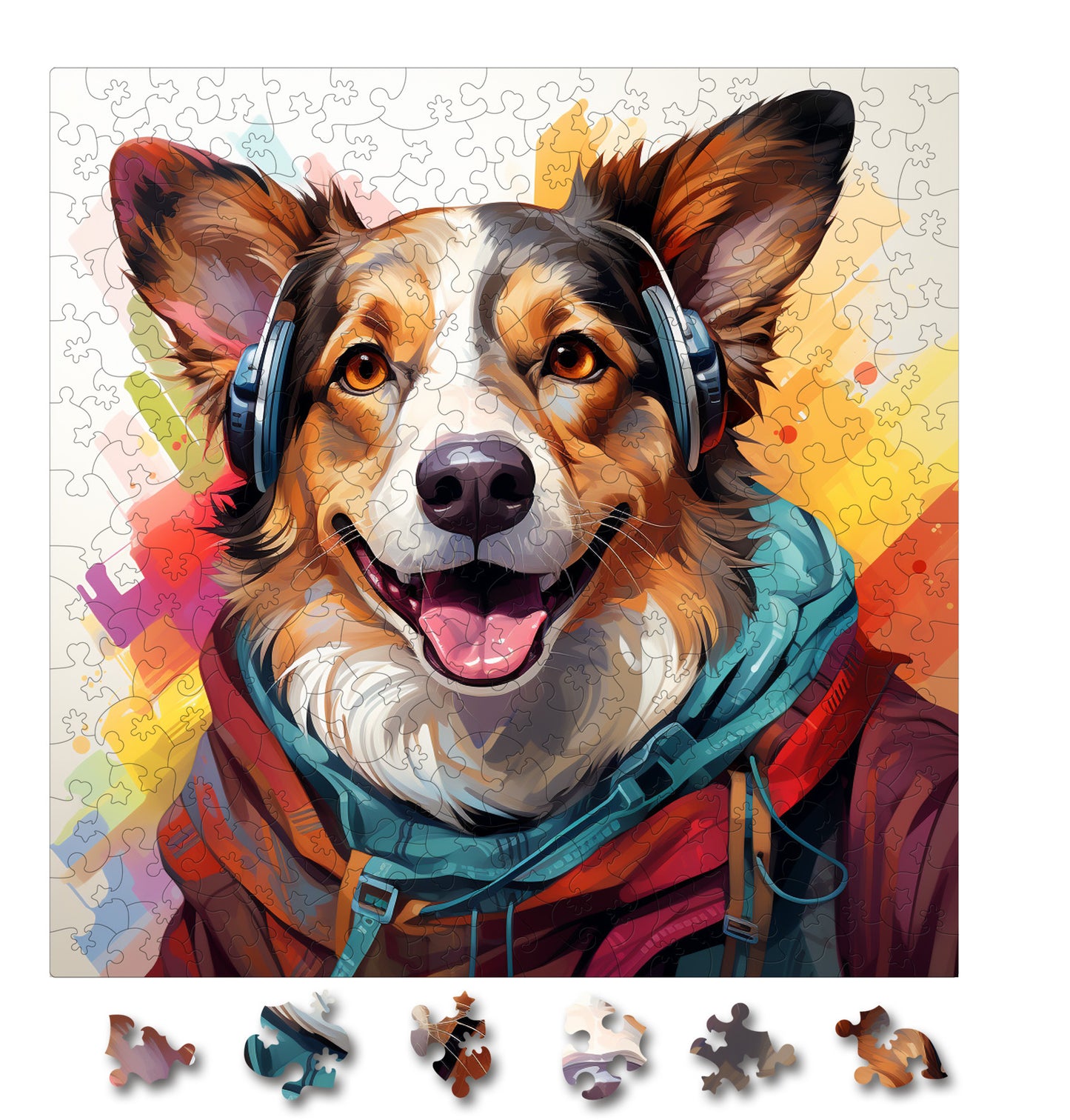 Puzzle cu Animale - Caini - Cardigan Welsh Corgi 4 - 200 piese - 30 x 30 cm