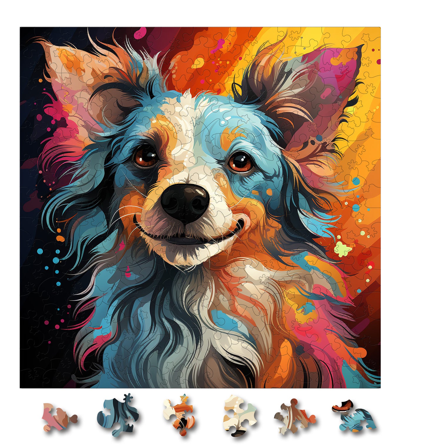 Puzzle cu Caini - Chinese Crested 2