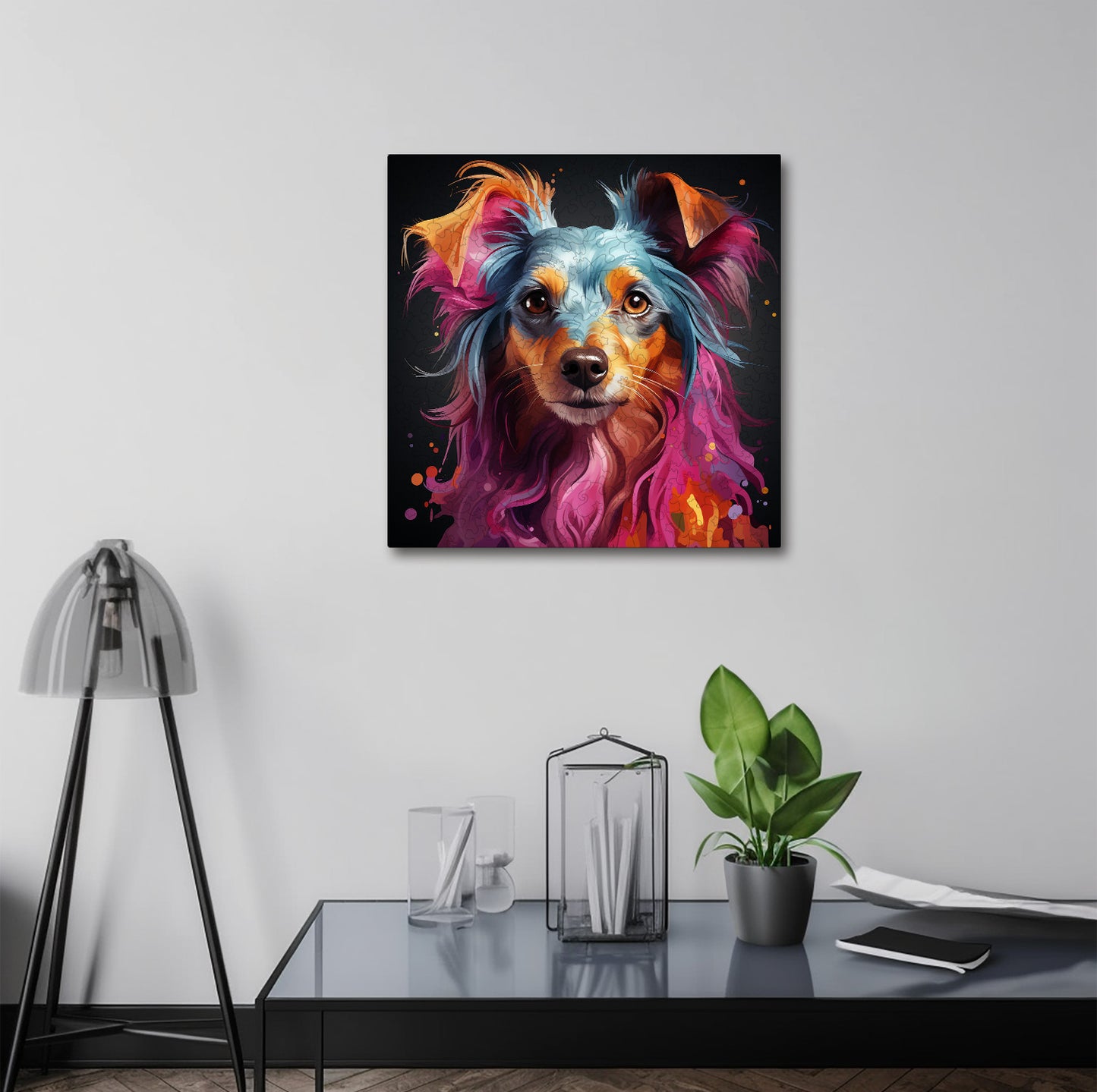 Puzzle cu Animale - Caini - Chinese Crested 1 - 200 piese - 30 x 30 cm