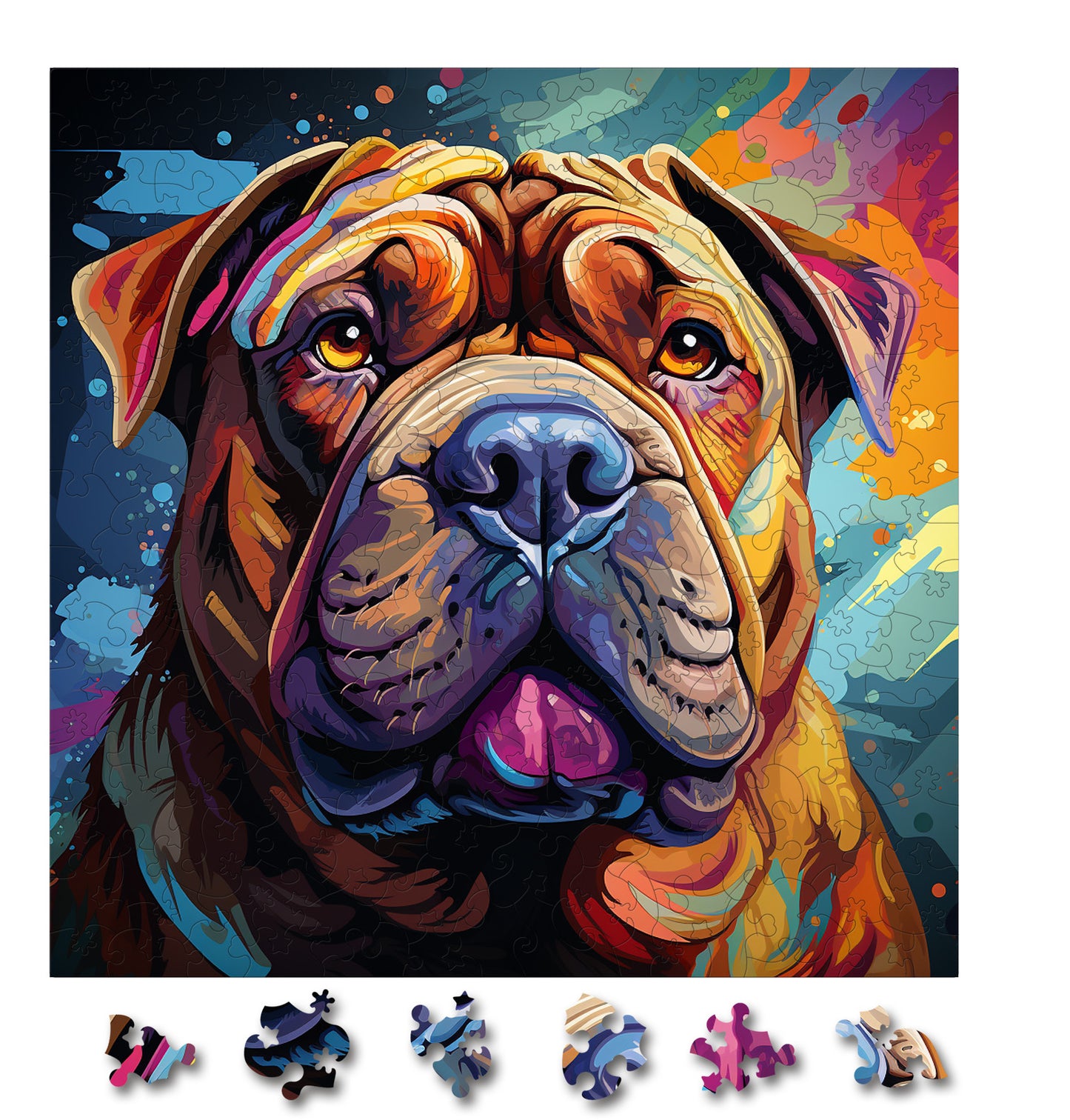 Puzzle cu Caini - Chinese Shar-Pei 4