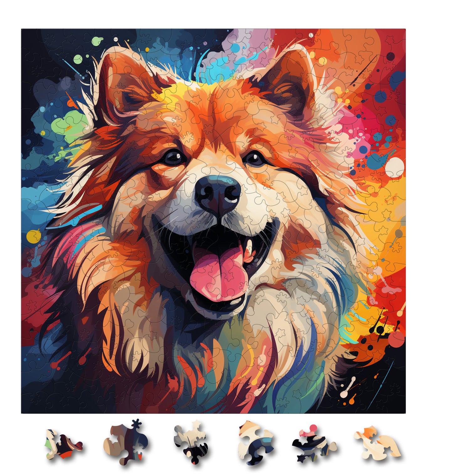 Puzzle cu Caini - Chow Chow 3