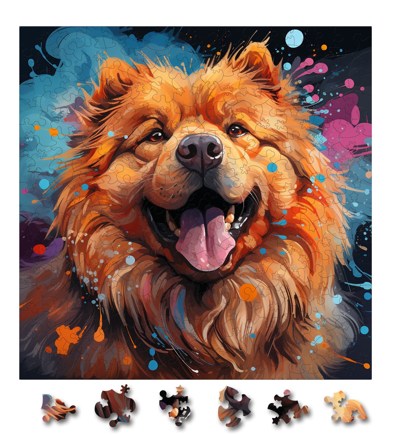 Puzzle cu Caini - Chow Chow 4
