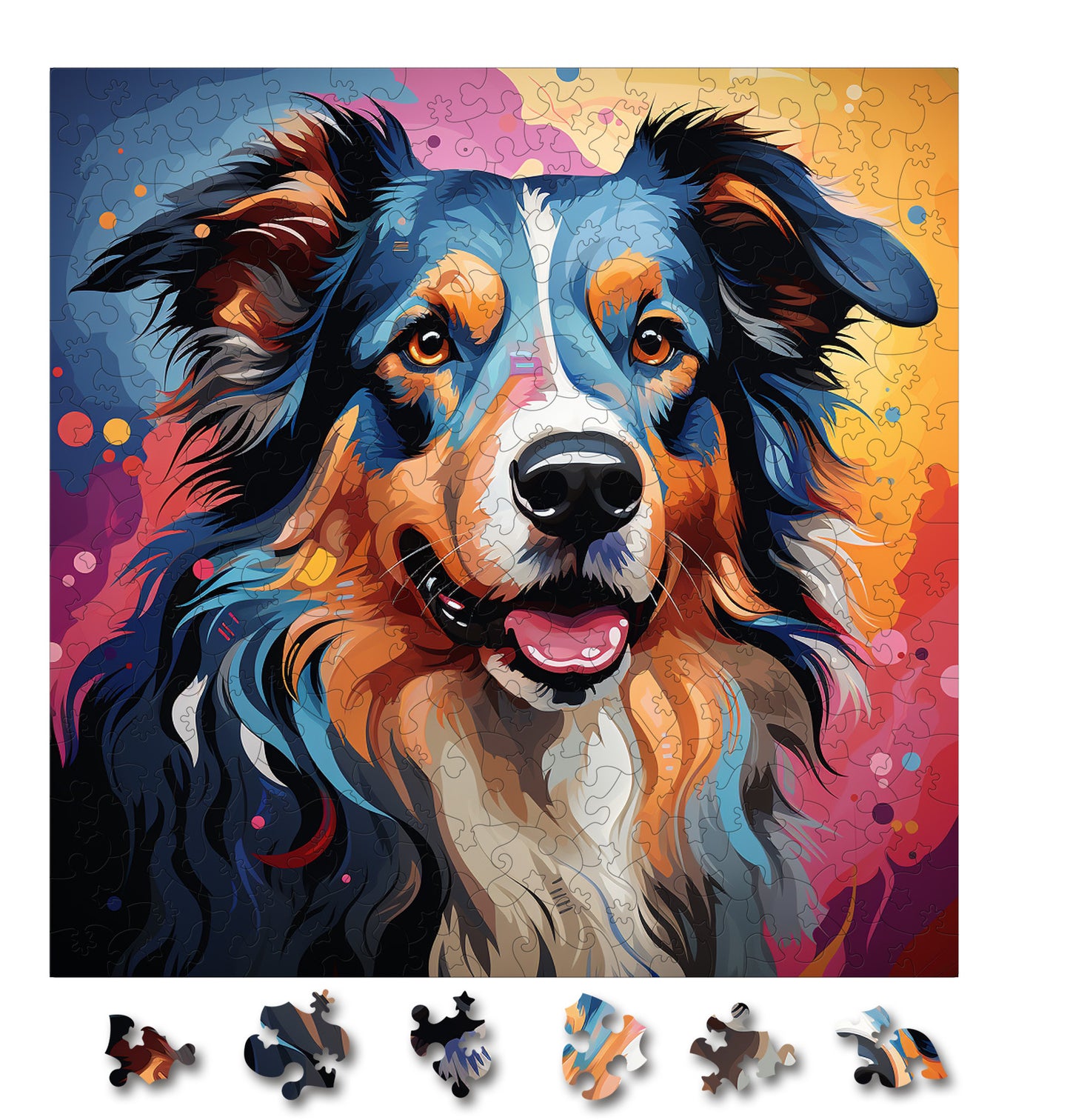 Puzzle cu Caini - Collie 4