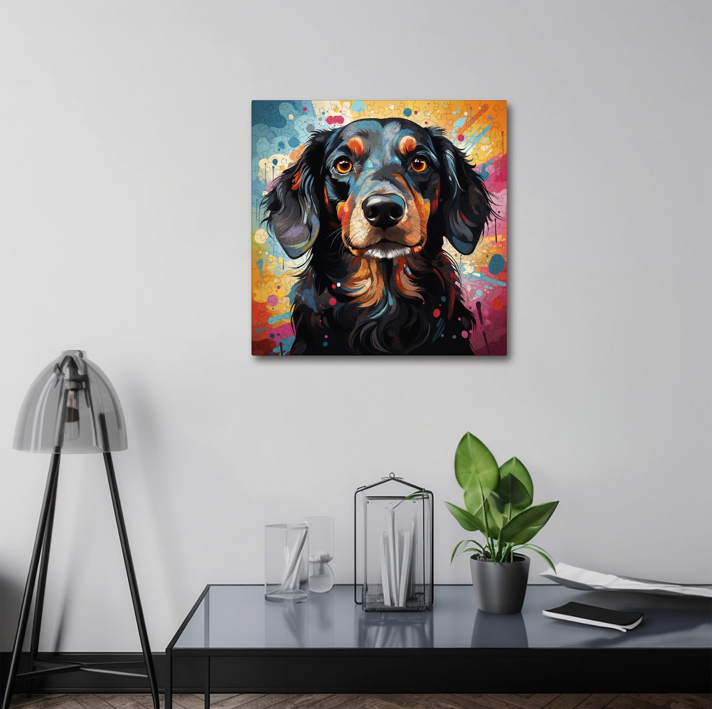 Puzzle cu Animale - Caini - Dachshund 2 - 200 piese - 30 x 30 cm