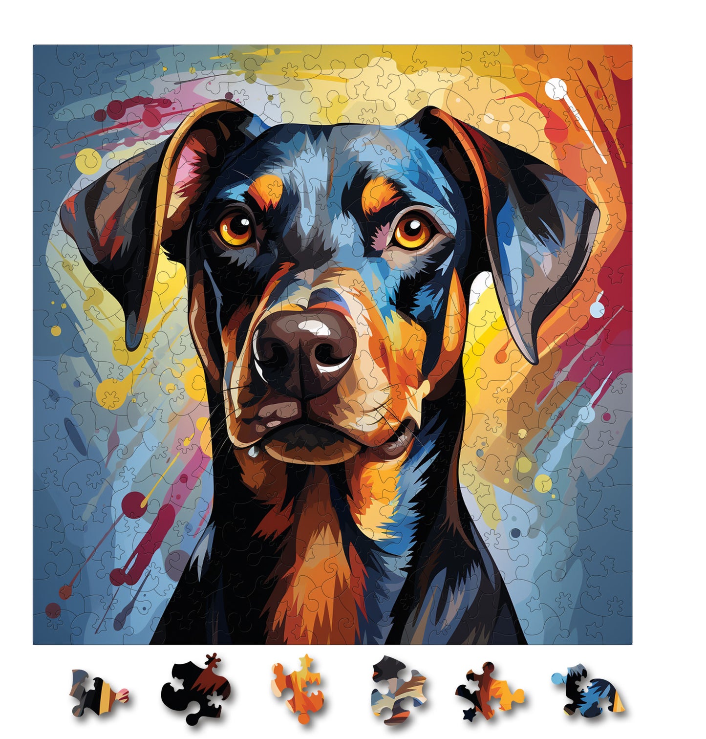 Puzzle cu Caini - Doberman Pinscher 2