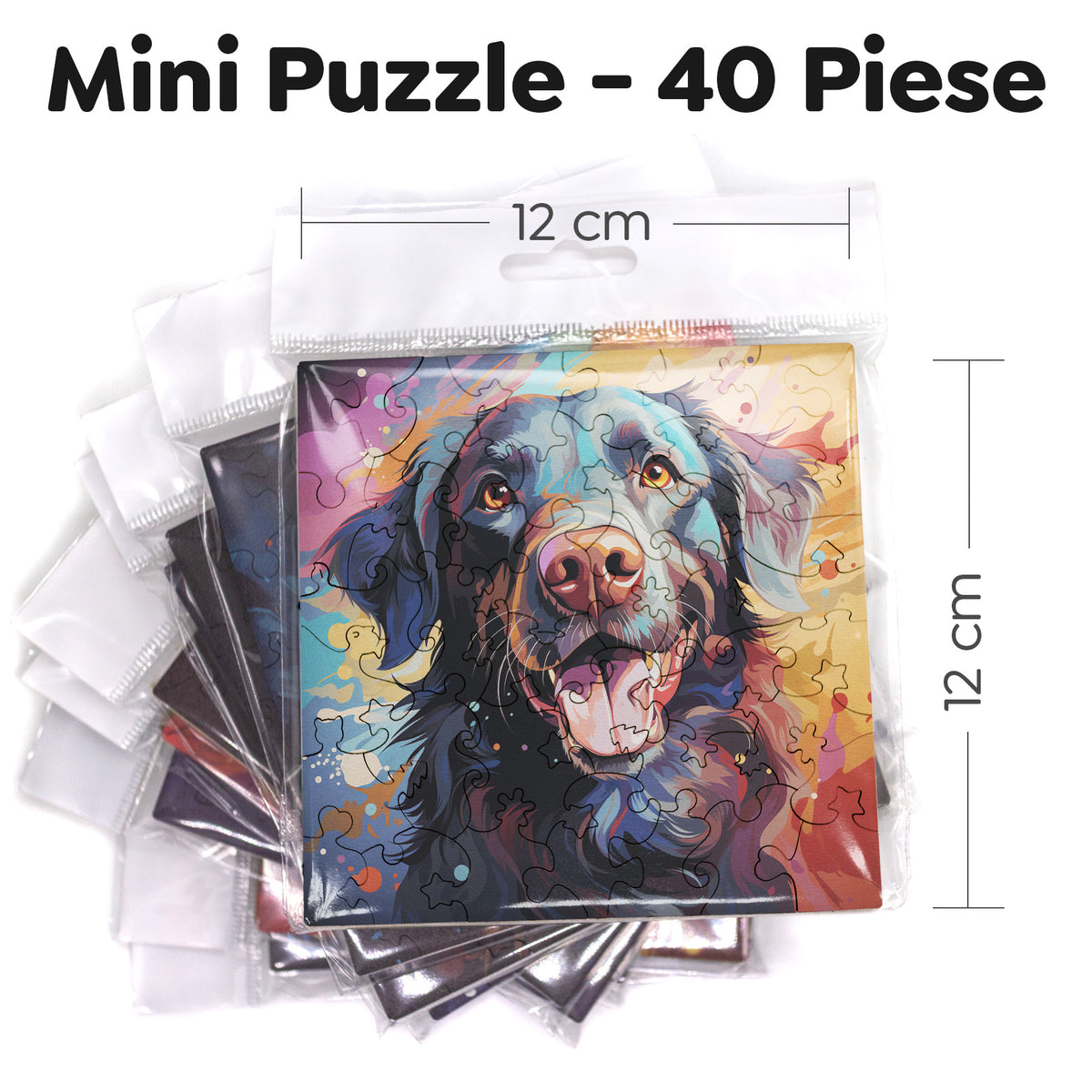 Puzzle cu Caini - Flat-Coated Retriever 3
