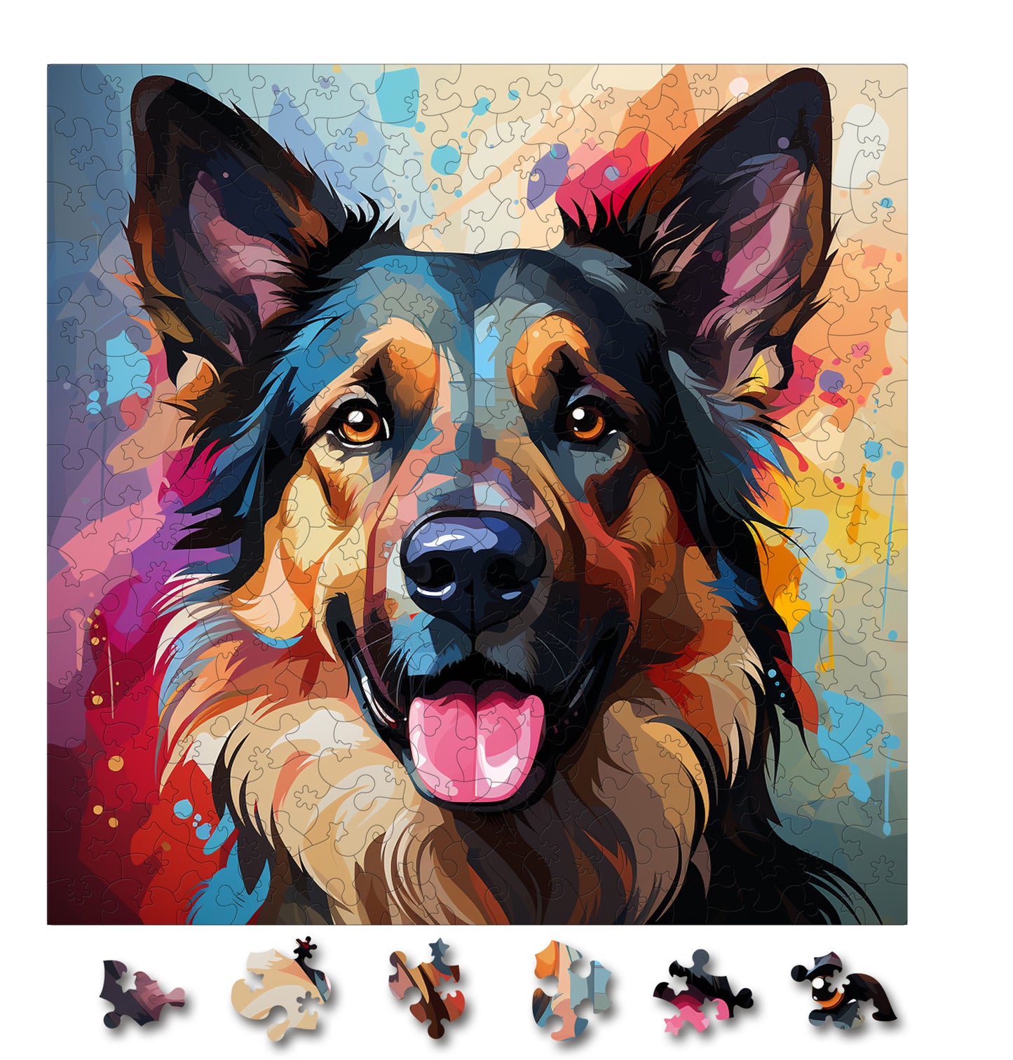 Puzzle cu Animale - Caini - German Shepherd 3 - 200 piese - 30 x 30 cm