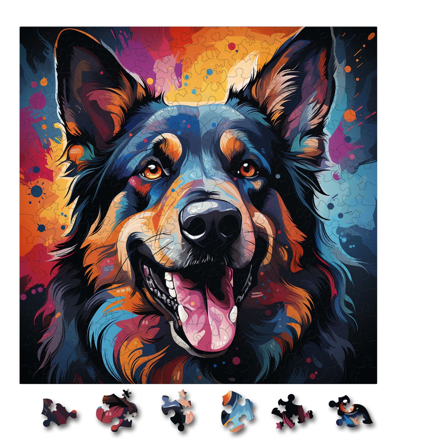 Puzzle cu Caini - Japanese Chin 3