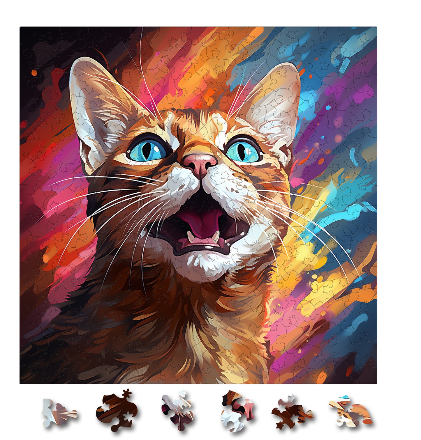 Puzzle cu Pisici - Abyssinian 6 - 200 piese - 30 x 30 cm
