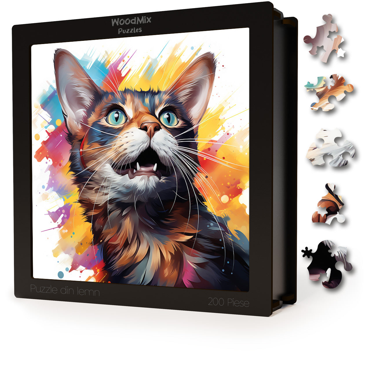 Puzzle cu Pisici - Abyssinian 8 - 200 piese - 30 x 30 cm