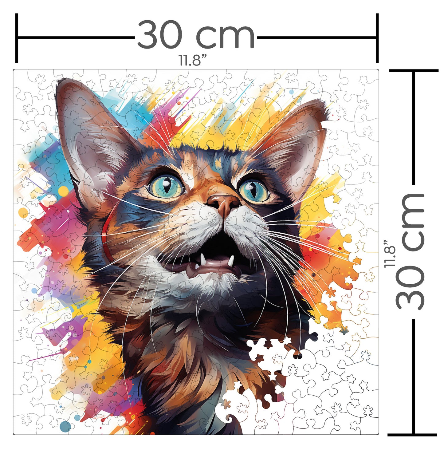Puzzle cu Pisici - Abyssinian 8 - 200 piese - 30 x 30 cm