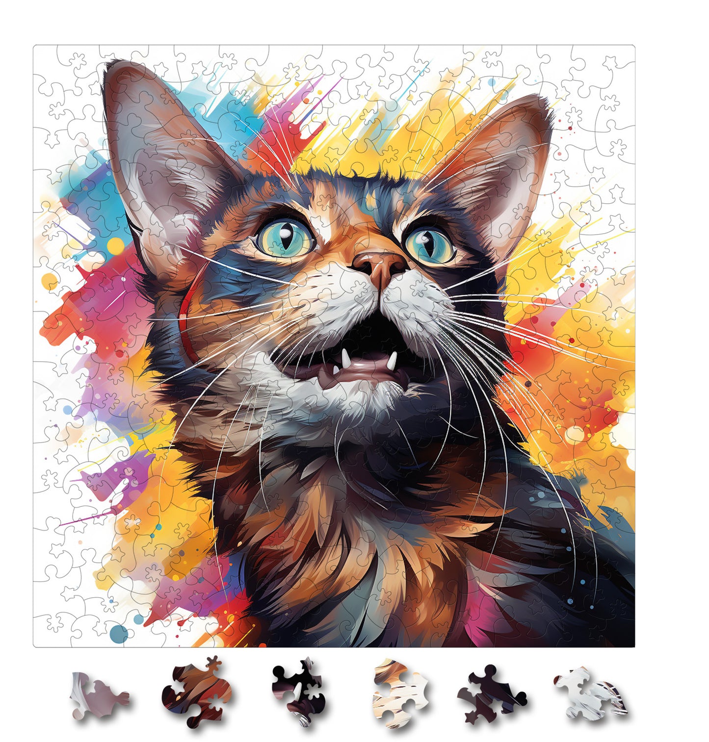 Puzzle cu Pisici - Abyssinian 8 - 200 piese - 30 x 30 cm