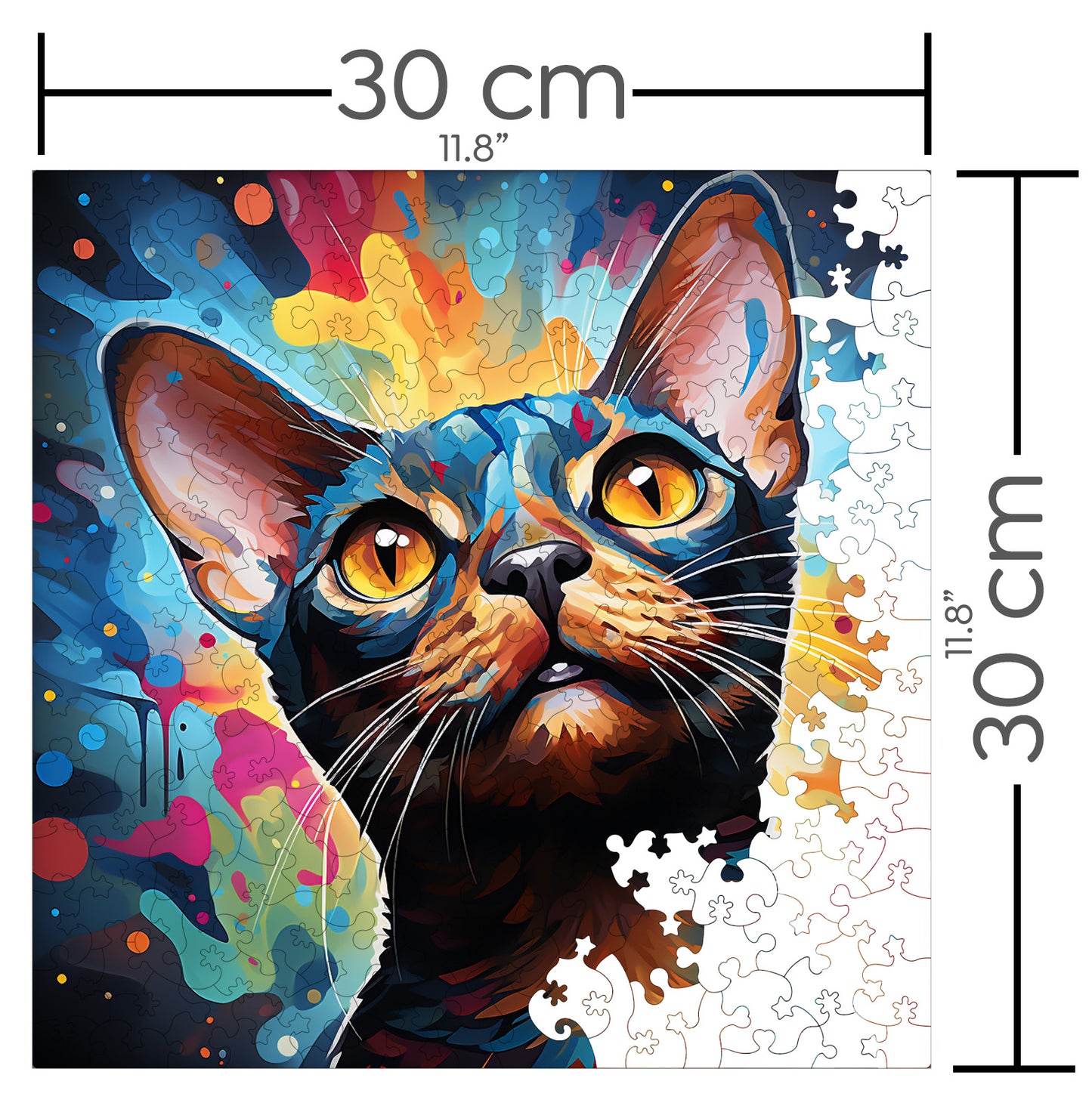Puzzle cu Pisici - Abyssinian 9 - 200 piese - 30 x 30 cm