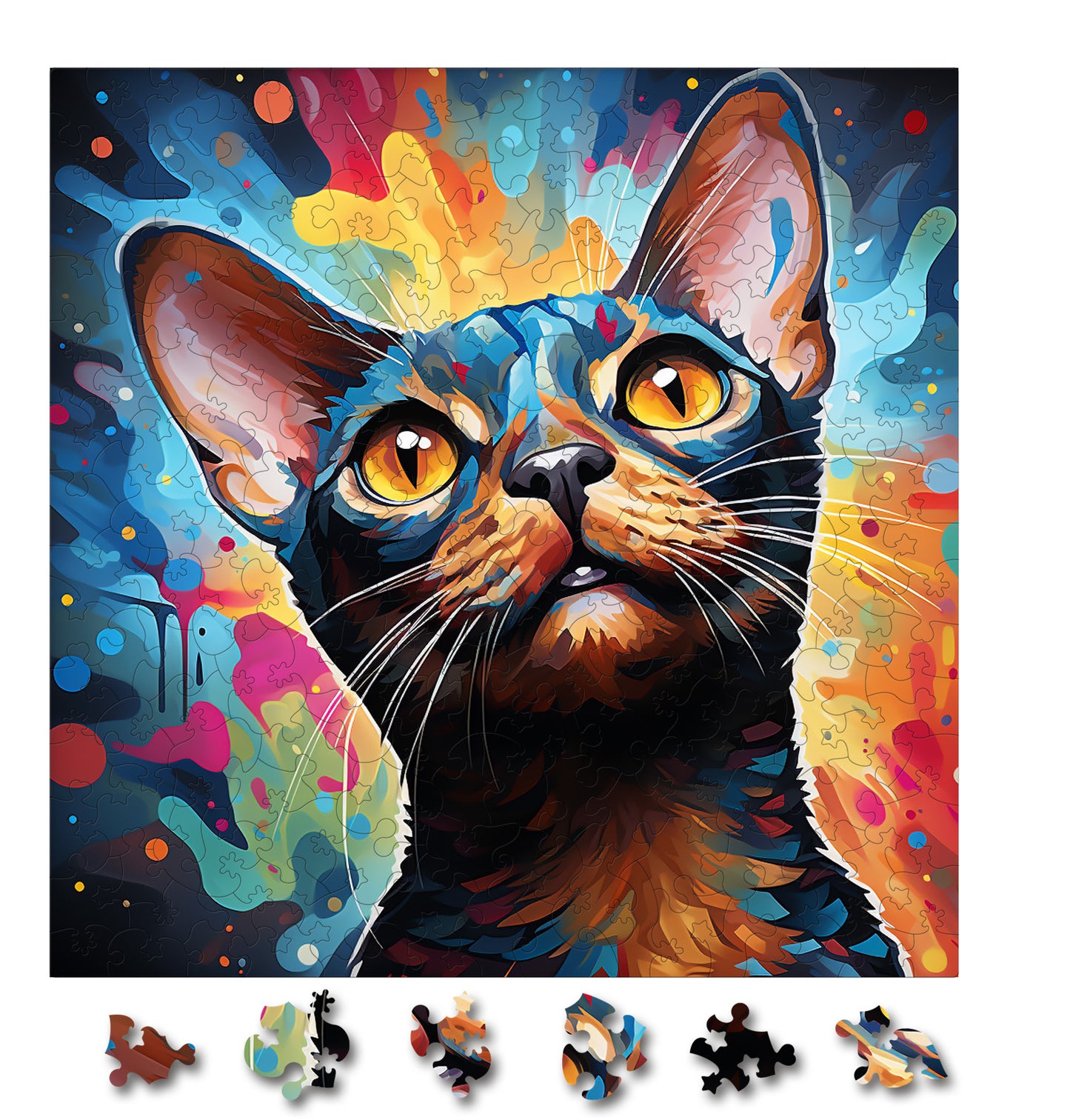 Puzzle cu Pisici - Abyssinian 9 - 200 piese - 30 x 30 cm