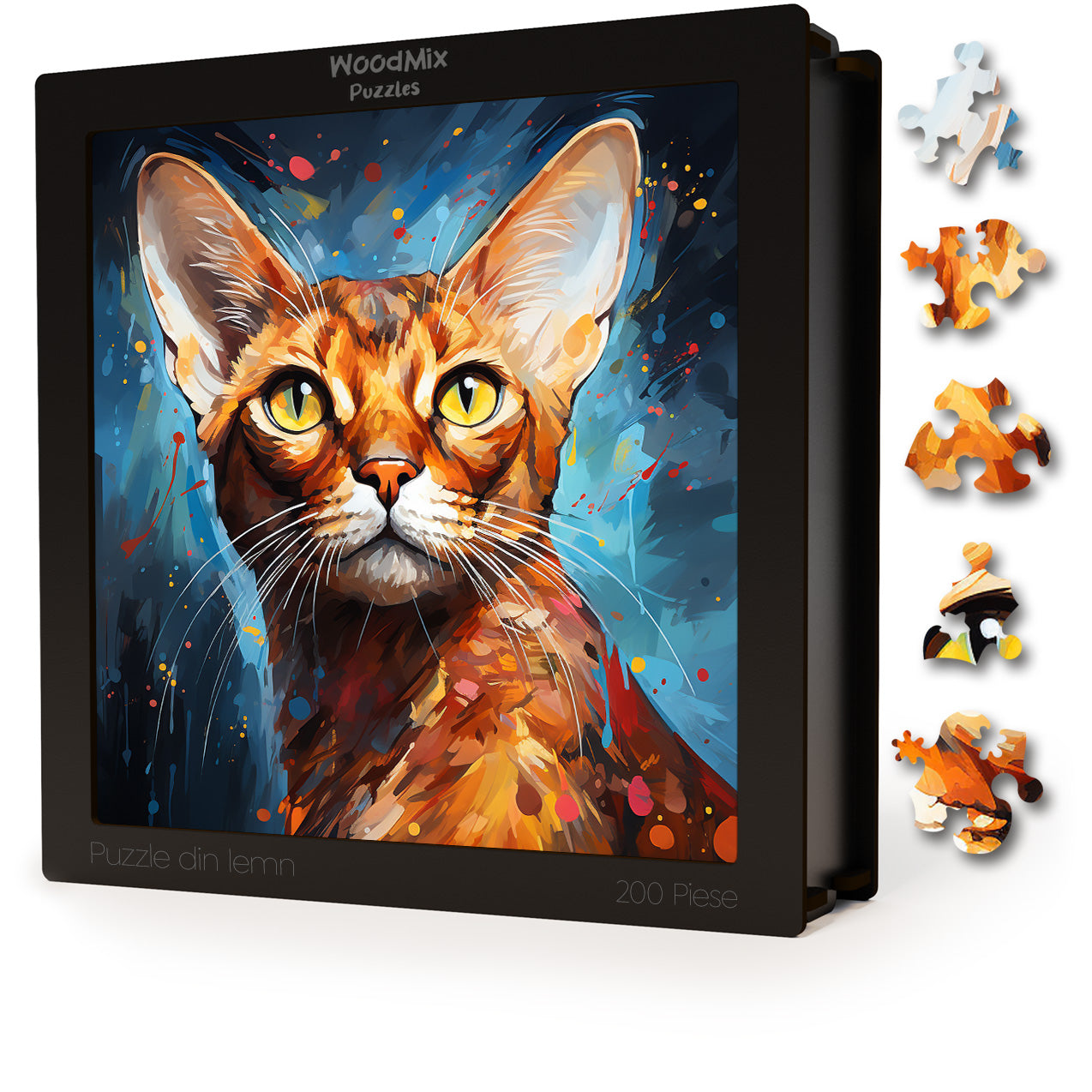 Puzzle cu Pisici - Abyssinian 10 - 200 piese - 30 x 30 cm