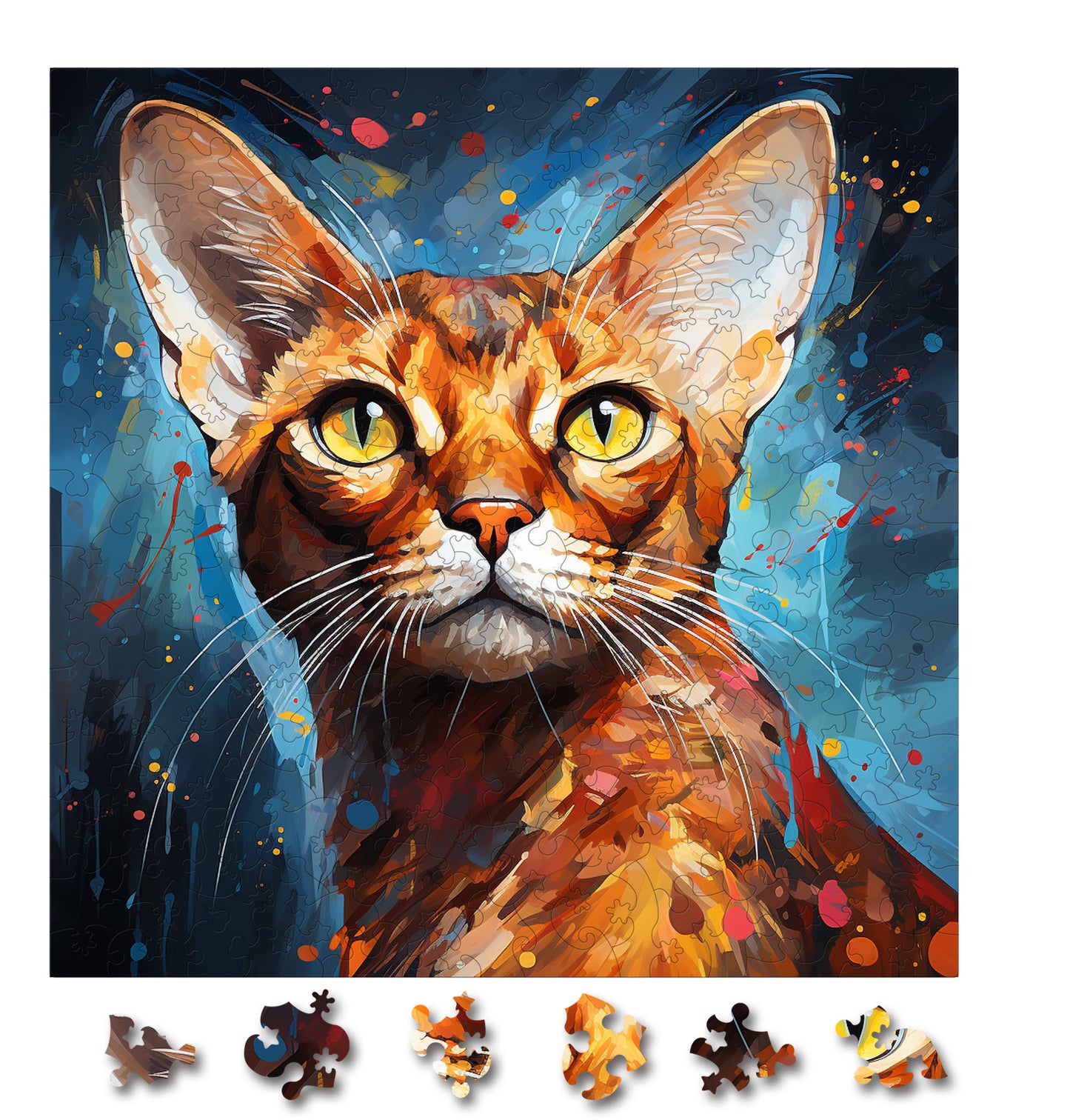 Puzzle cu Pisici - Abyssinian 10 - 200 piese - 30 x 30 cm
