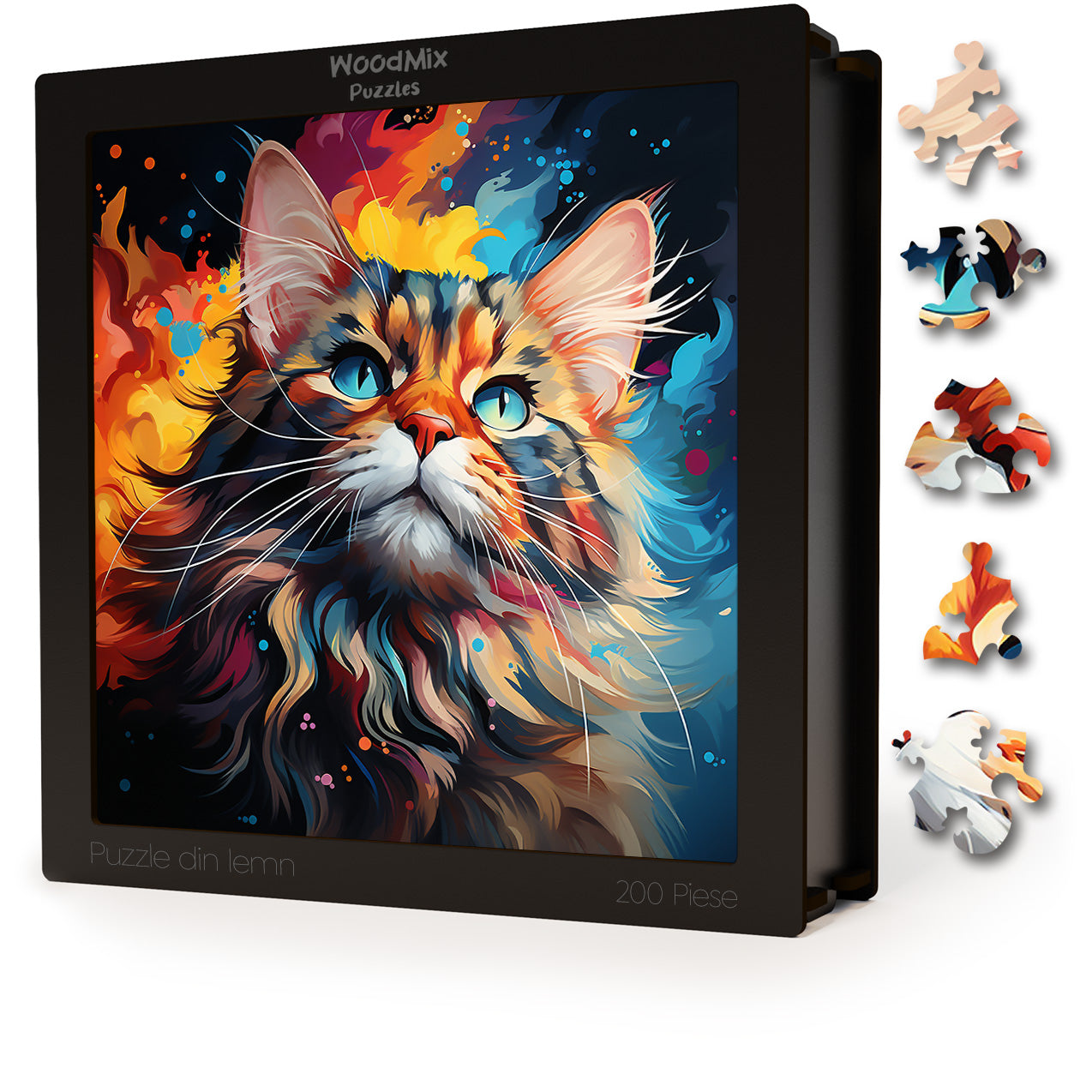 Puzzle cu Pisici - American Bobtail 1 - 200 piese - 30 x 30 cm