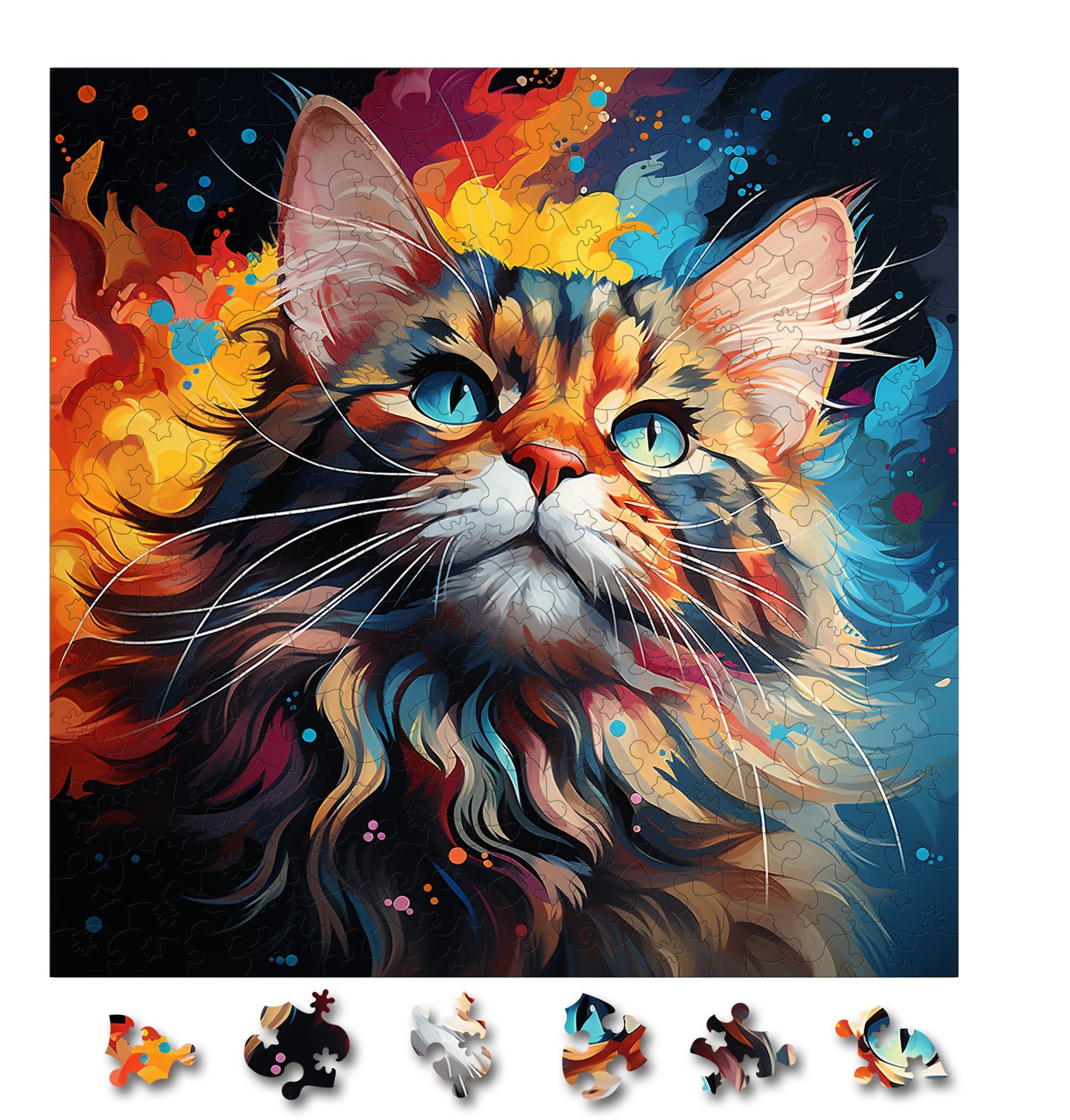 Puzzle cu Pisici - American Bobtail 1 - 200 piese - 30 x 30 cm