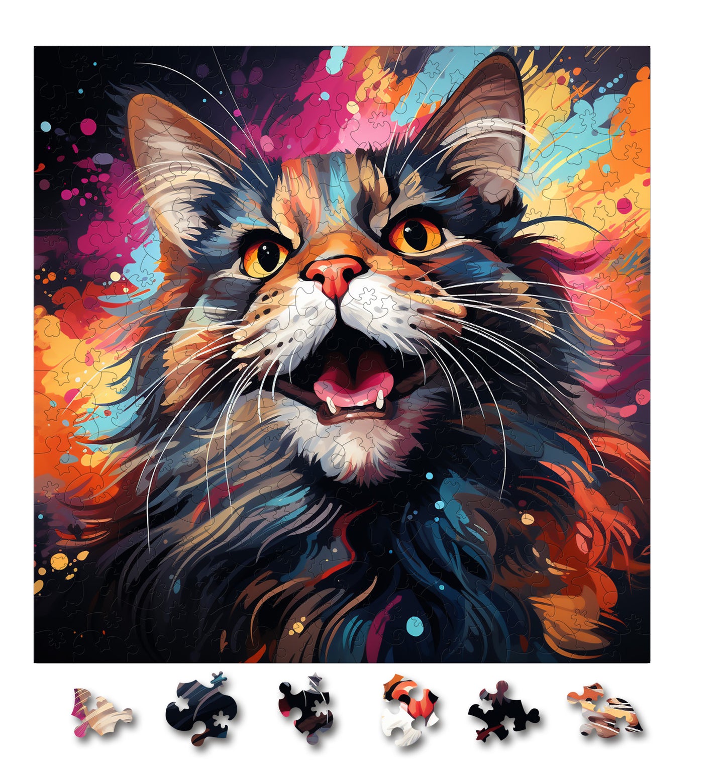 Puzzle cu Pisici - American Bobtail 3 - 200 piese - 30 x 30 cm