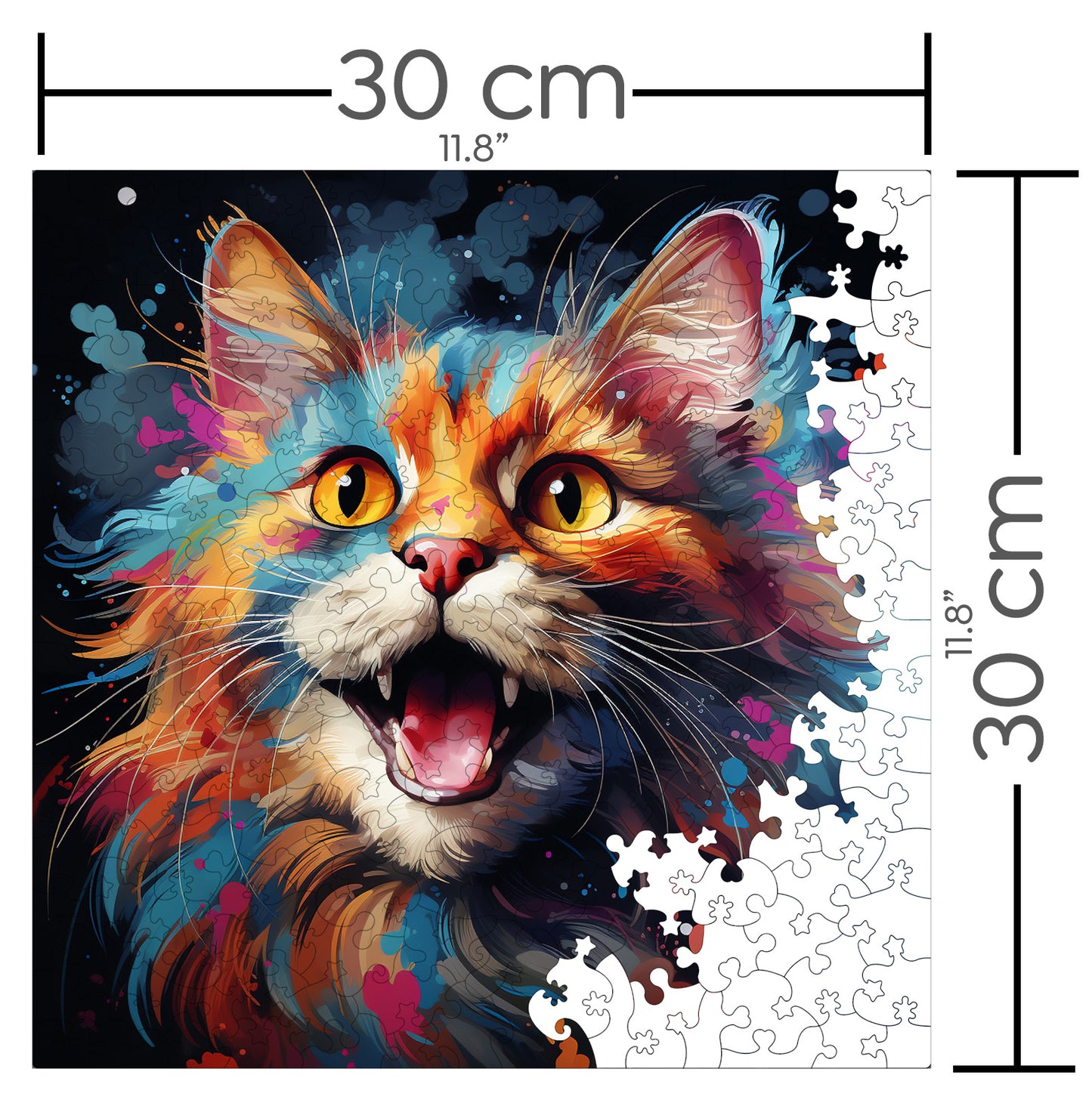 Puzzle cu Pisici - American Bobtail 4 - 200 piese - 30 x 30 cm