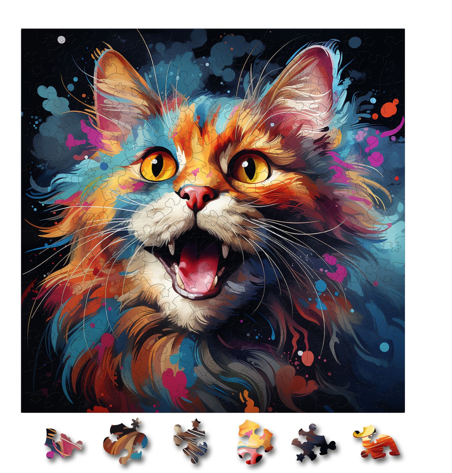 Puzzle cu Pisici - American Bobtail 4 - 200 piese - 30 x 30 cm
