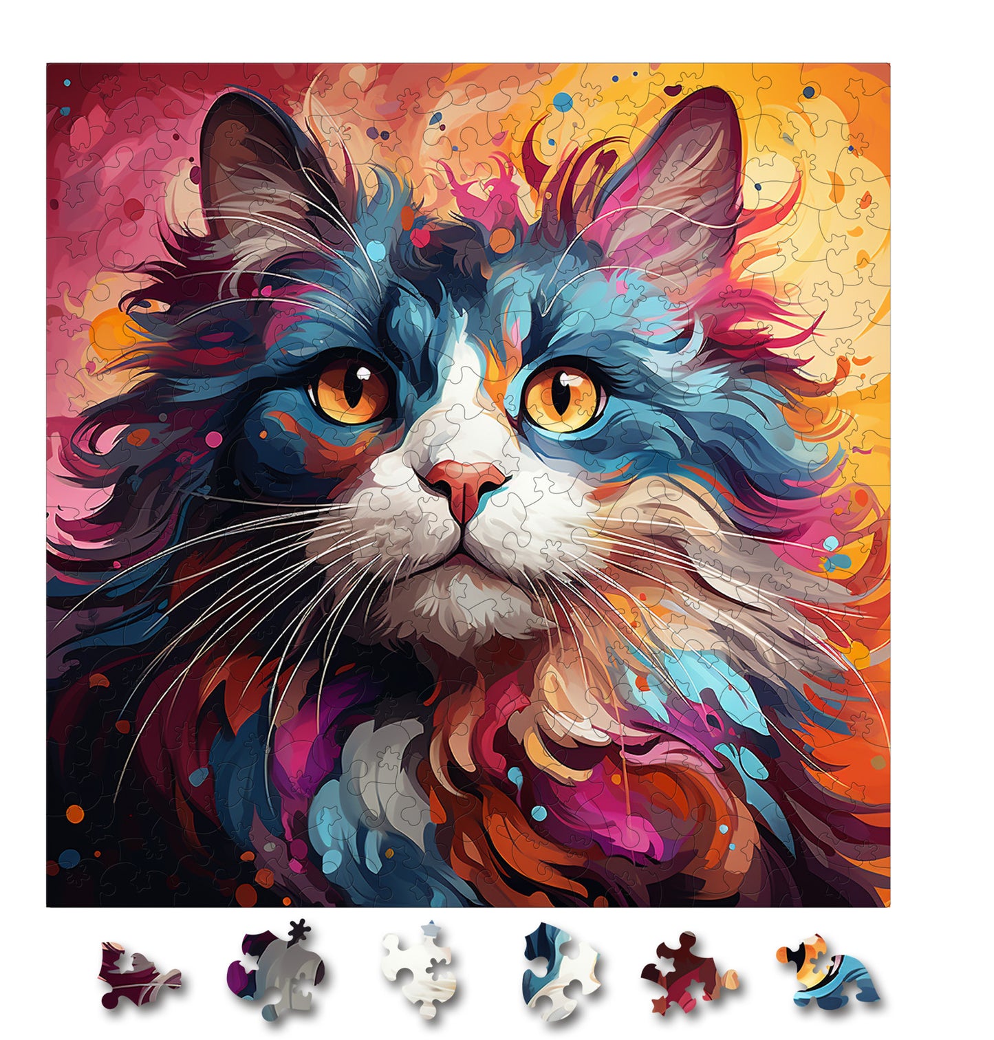 Puzzle cu Pisici - American Curl 3
