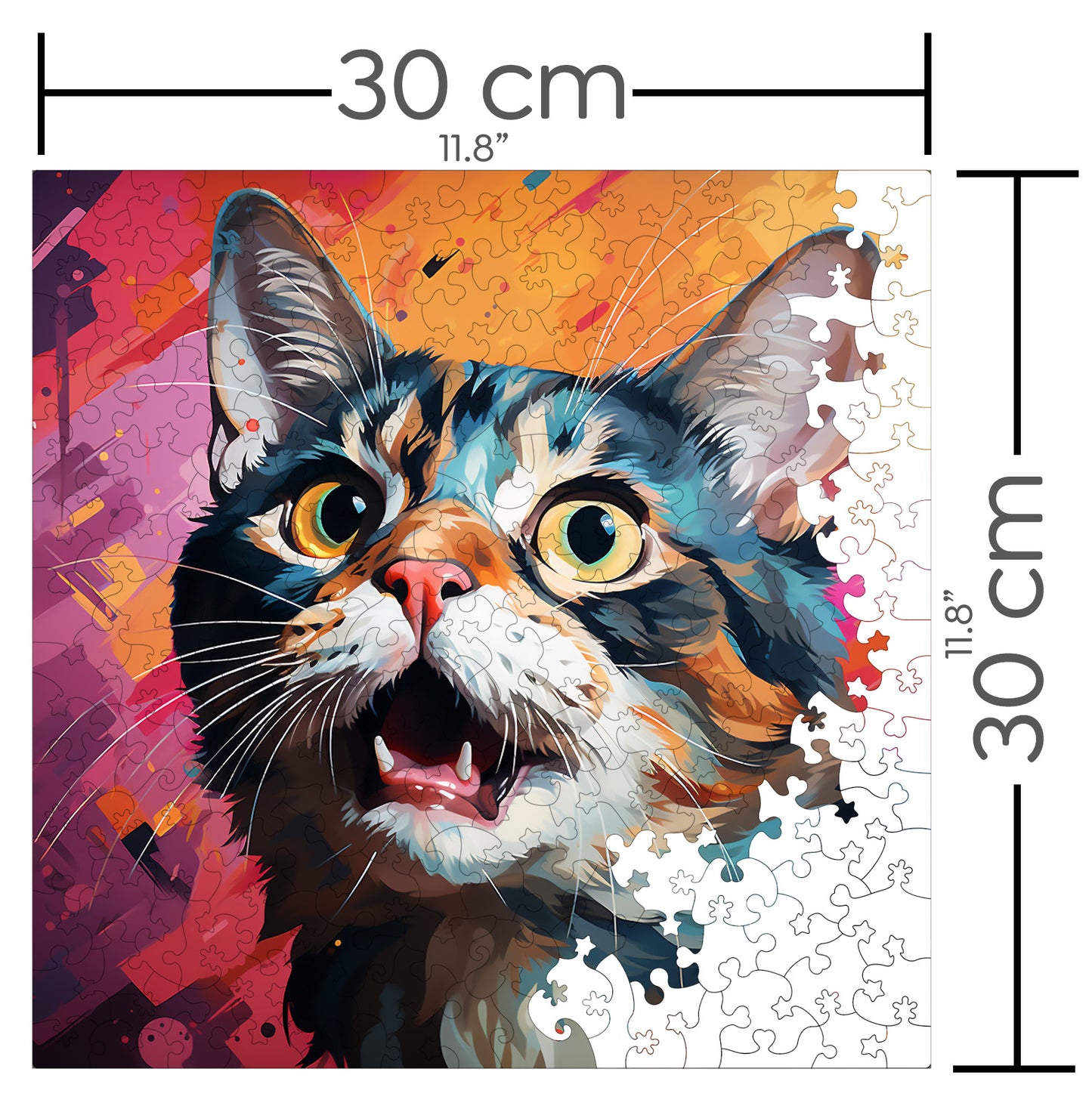 Puzzle cu Pisici - American Shorthair 2 - 200 piese - 30 x 30 cm