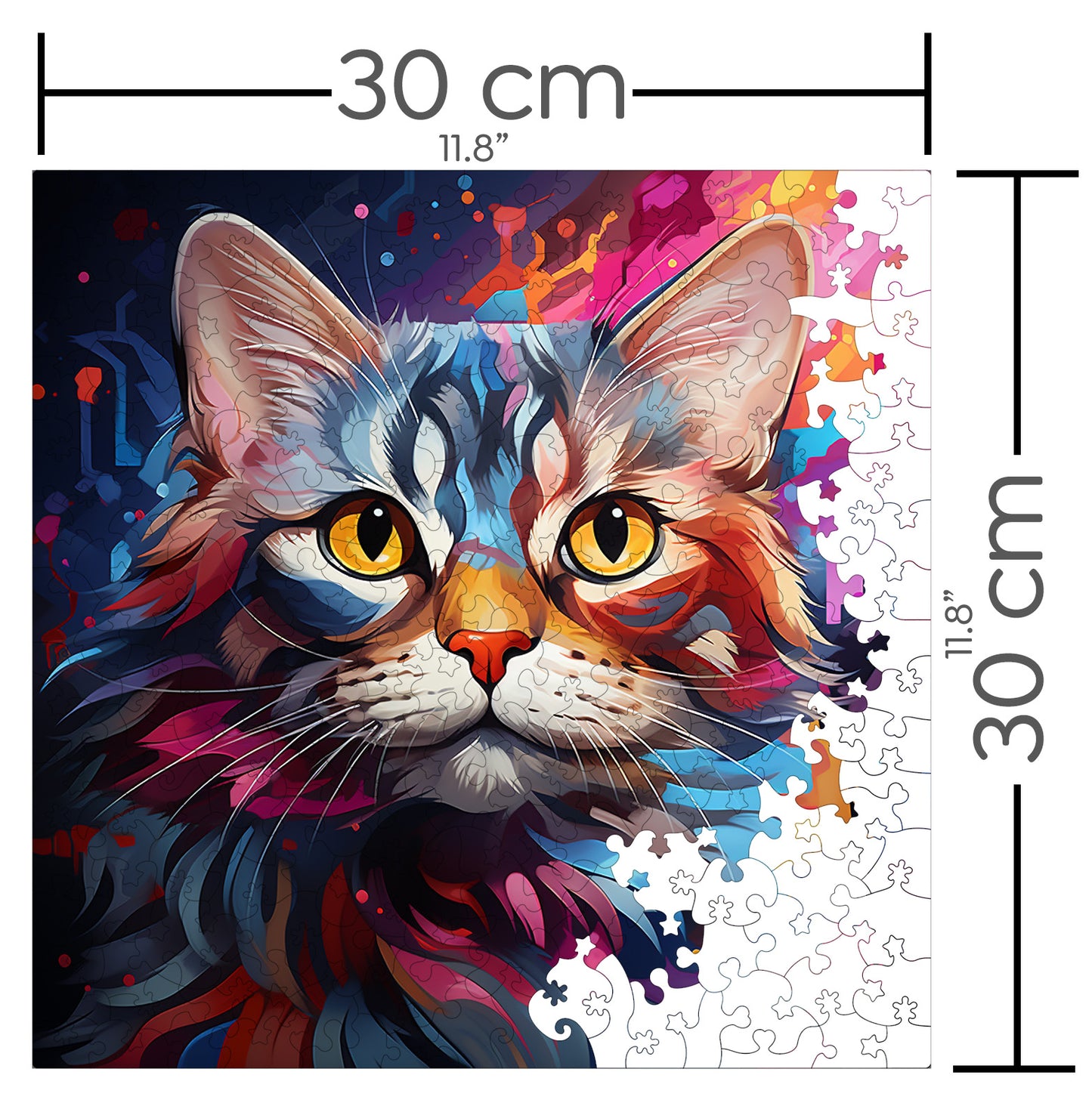 Puzzle cu Pisici - American Shorthair 3 - 200 piese - 30 x 30 cm