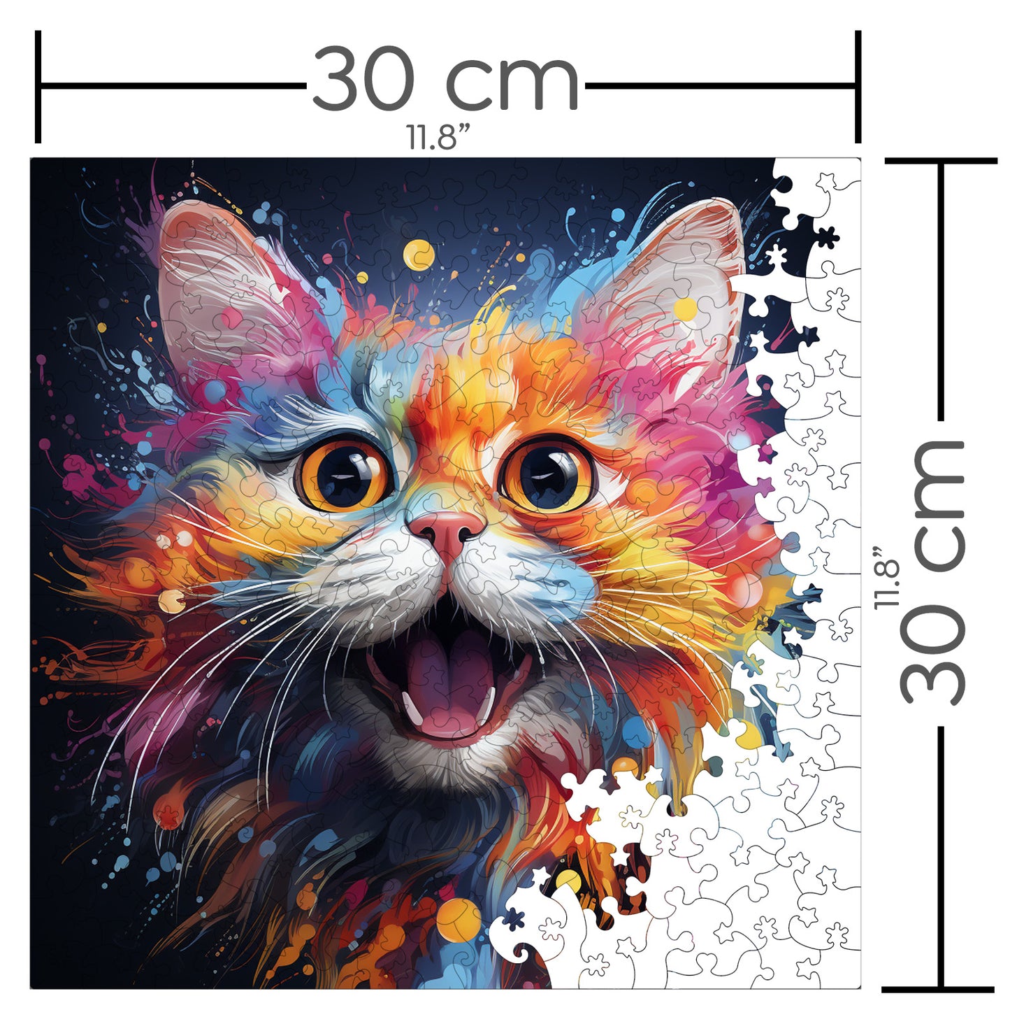 Puzzle cu Pisici - American Shorthair 4 - 200 piese - 30 x 30 cm