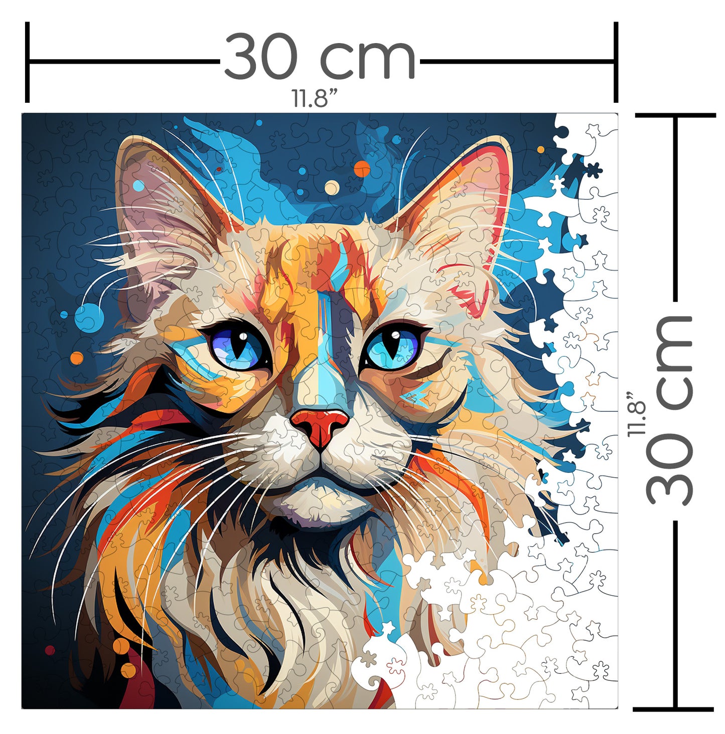 Puzzle cu Pisici - Balinese 1 - 200 piese - 30 x 30 cm