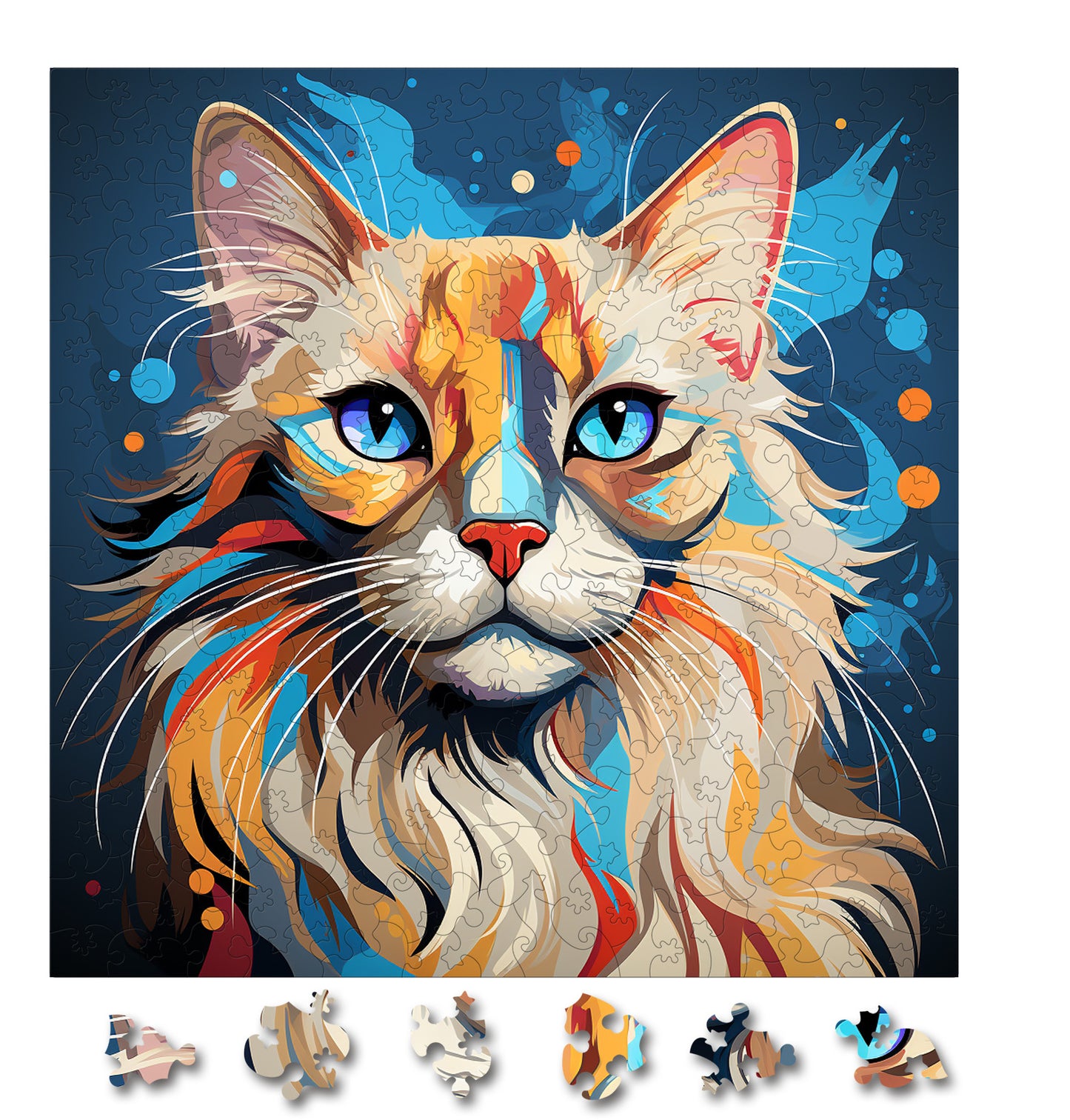 Puzzle cu Pisici - Balinese 1 - 200 piese - 30 x 30 cm