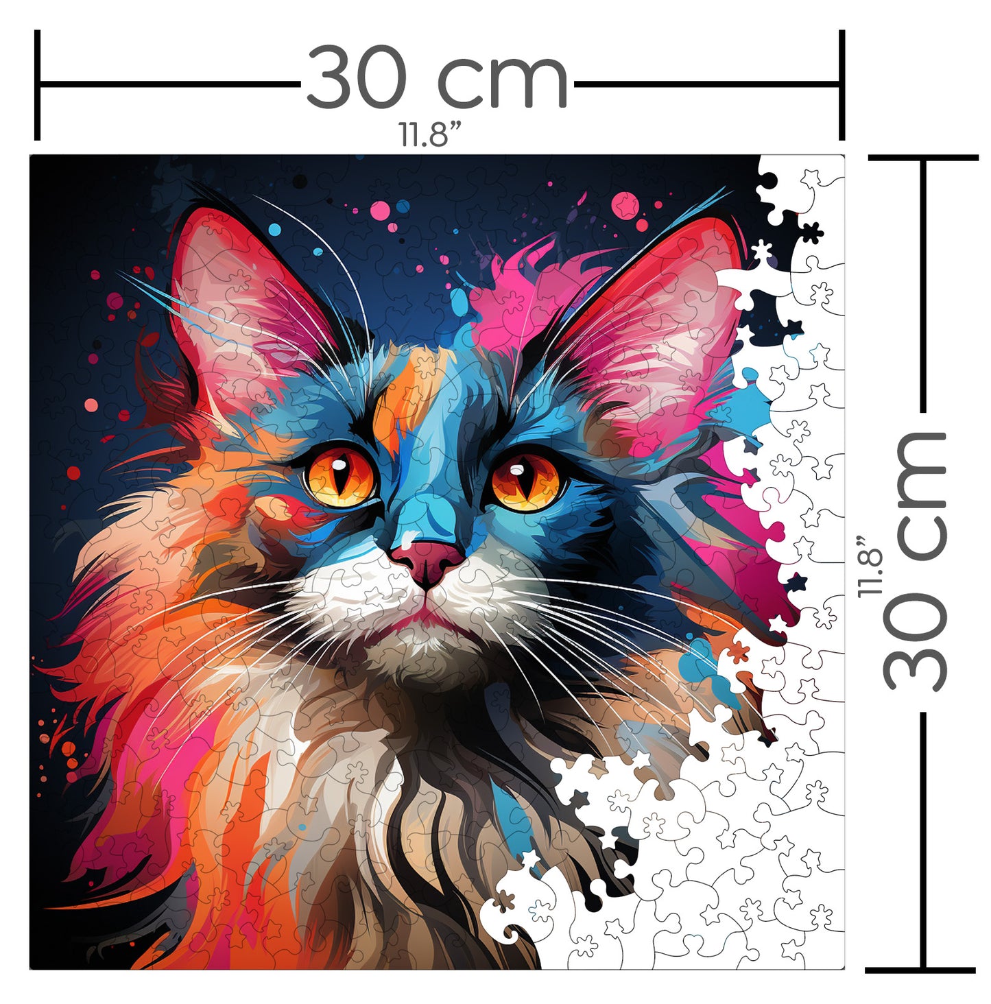 Puzzle cu Pisici - Balinese 2 - 200 piese - 30 x 30 cm