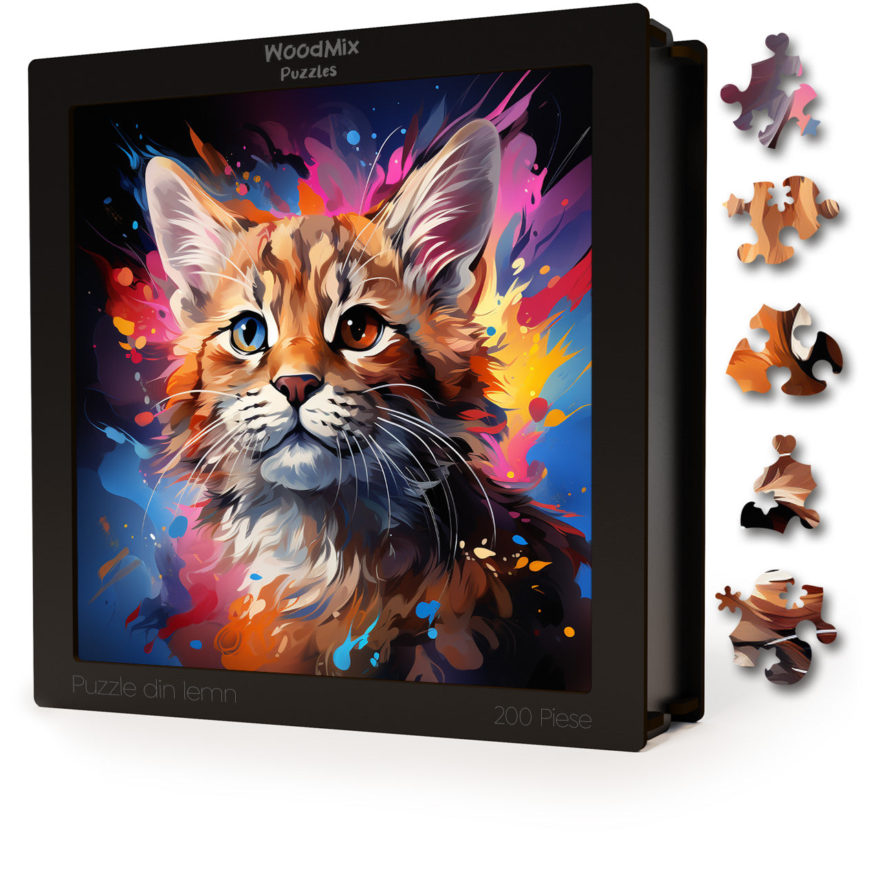 Puzzle cu Pisici - Baby Bobcat 7 - 200 piese - 30 x 30 cm