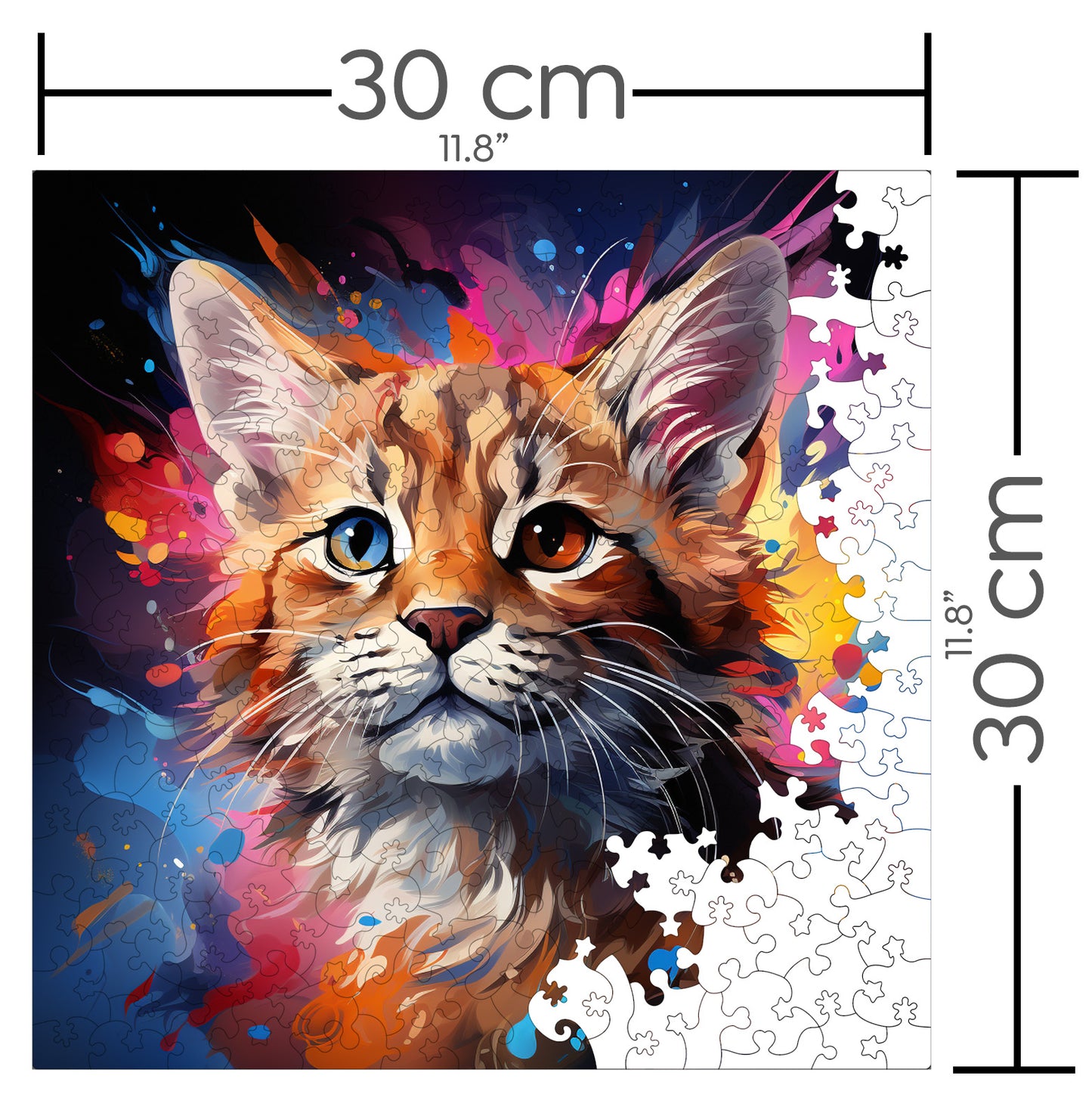 Puzzle cu Pisici - Baby Bobcat 7 - 200 piese - 30 x 30 cm