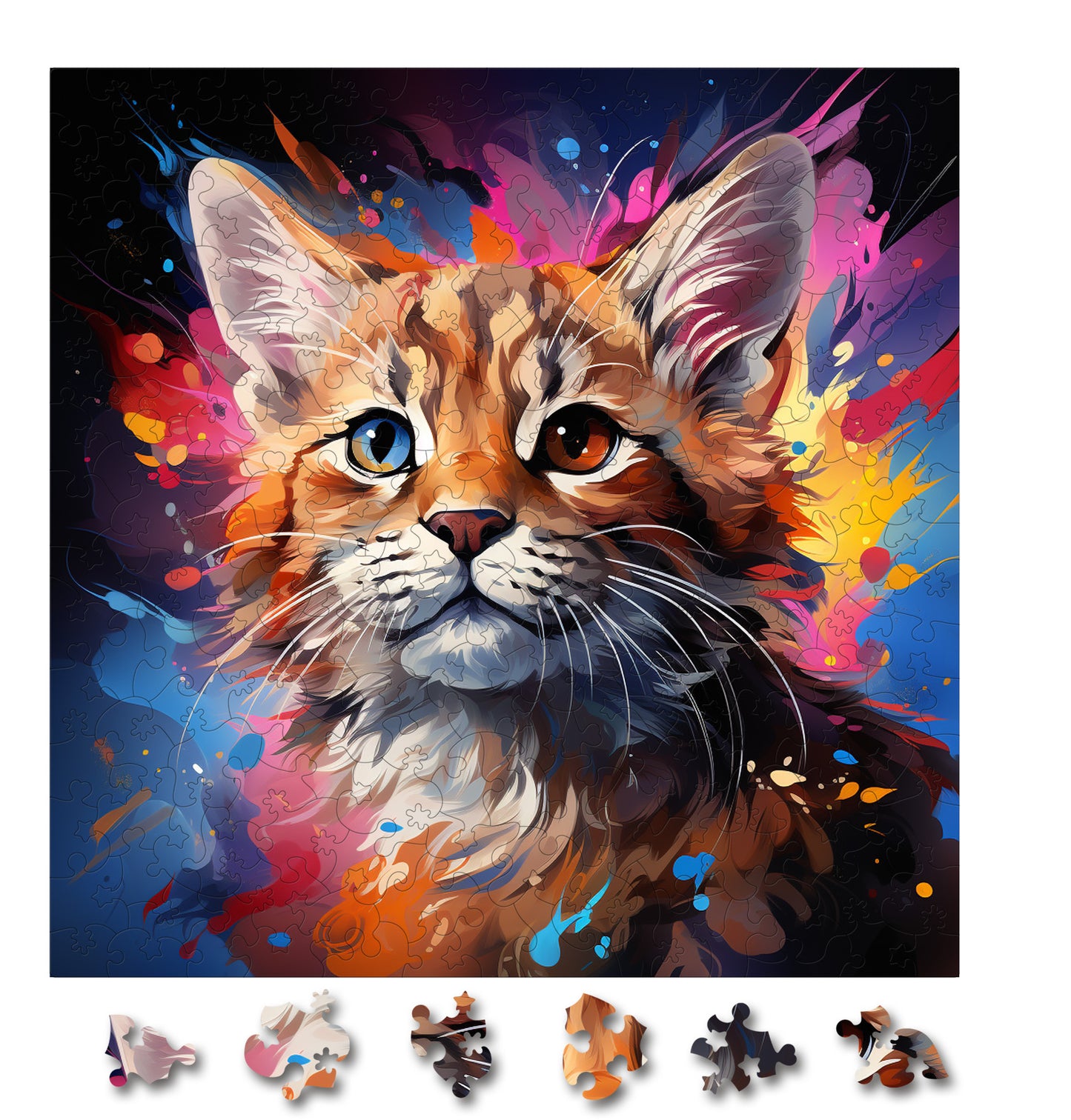 Puzzle cu Pisici - Baby Bobcat 7 - 200 piese - 30 x 30 cm