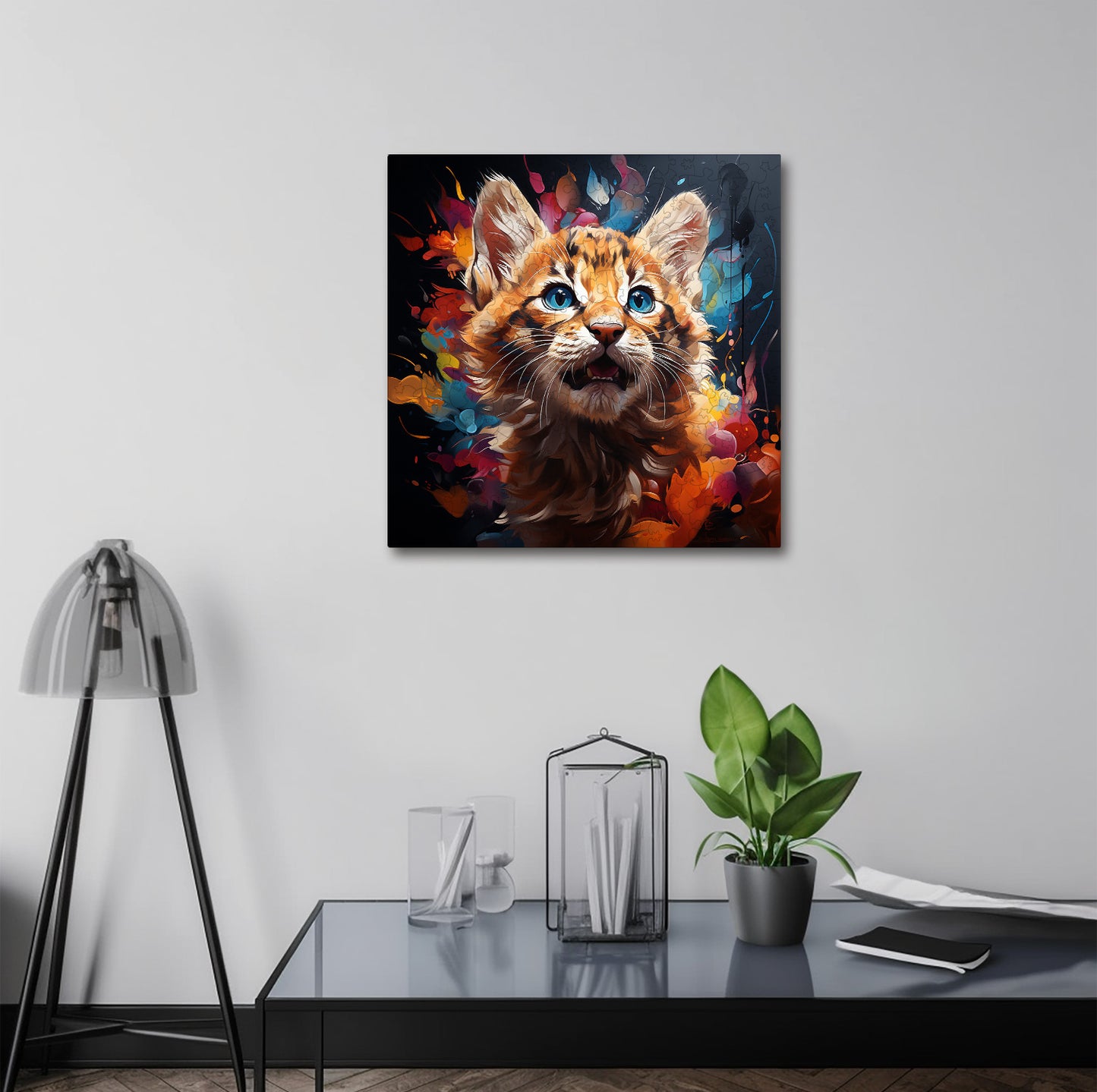 Puzzle cu Pisici - Baby Bobcat 8 - 200 piese - 30 x 30 cm