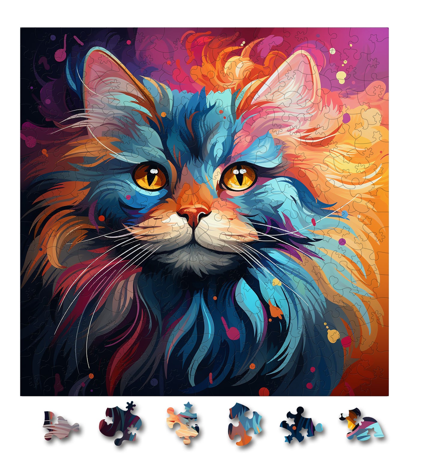 Puzzle cu Pisici - British Longhair 1 - 200 piese - 30 x 30 cm