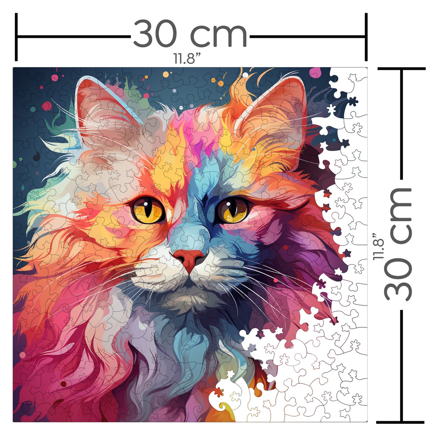 Puzzle cu Pisici - British Longhair 2 - 200 piese - 30 x 30 cm