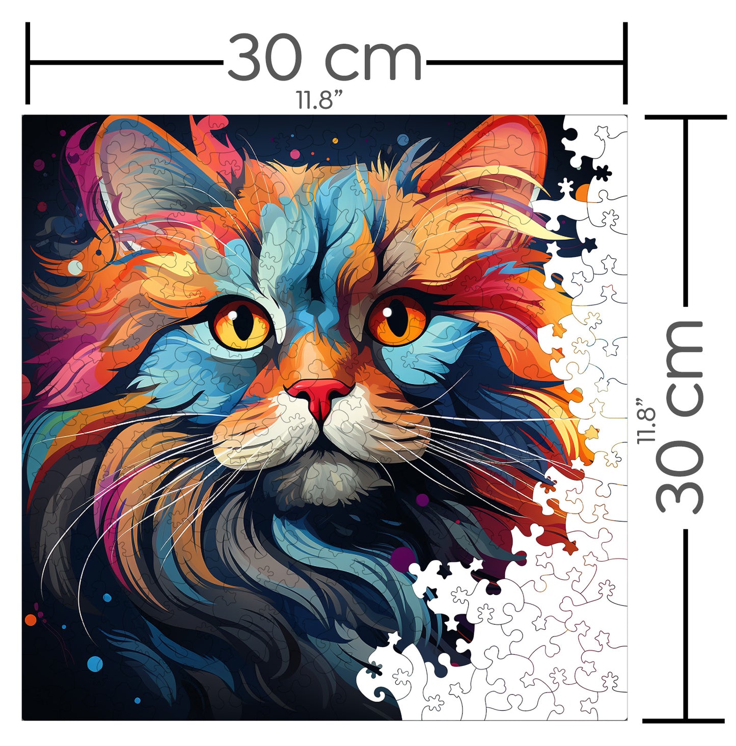 Puzzle cu Pisici - British Longhair 4 - 200 piese - 30 x 30 cm