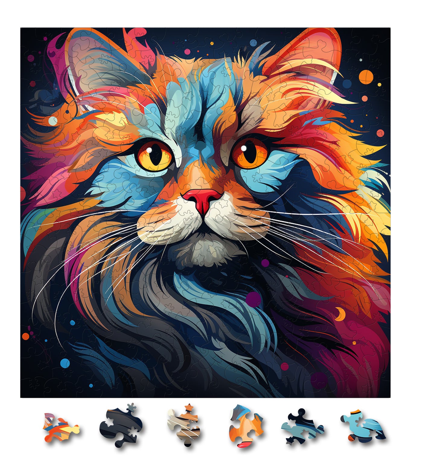 Puzzle cu Pisici - British Longhair 4 - 200 piese - 30 x 30 cm