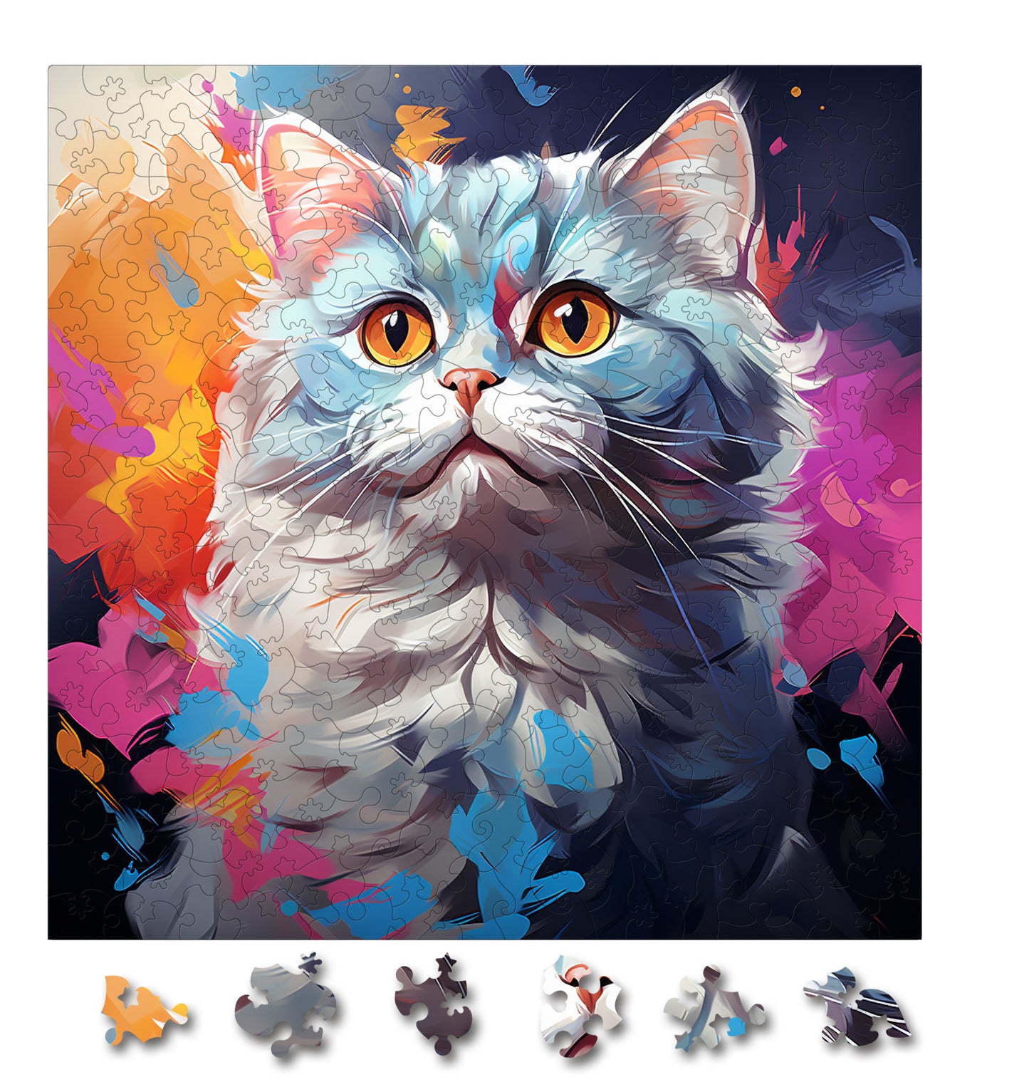Puzzle cu Pisici - British Shorthair 1 - 200 piese - 30 x 30 cm