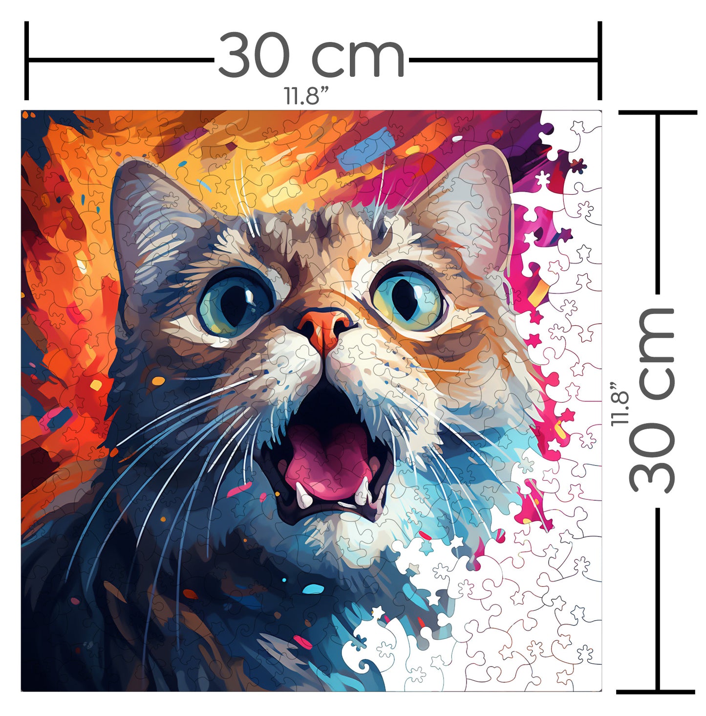Puzzle cu Pisici - British Shorthair 4 - 200 piese - 30 x 30 cm