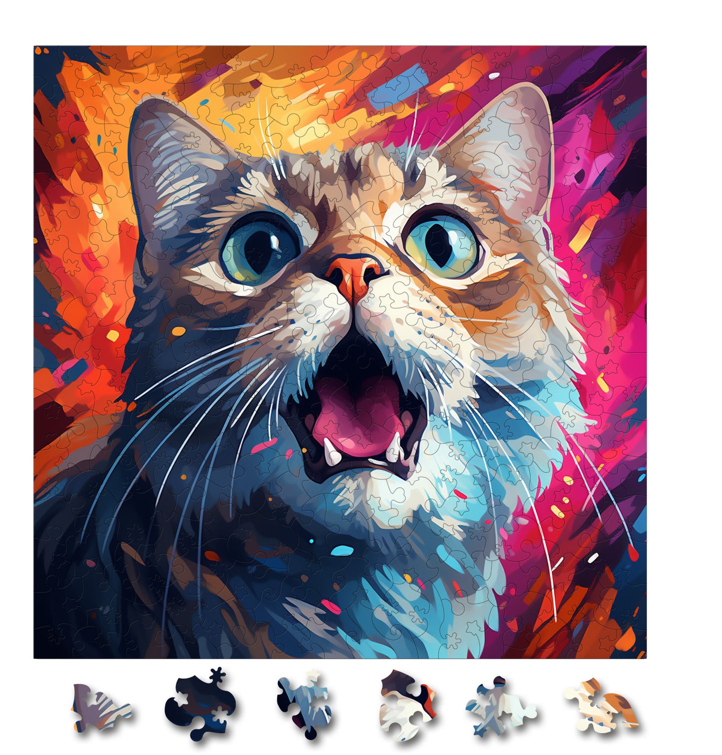 Puzzle cu Pisici - British Shorthair 4 - 200 piese - 30 x 30 cm