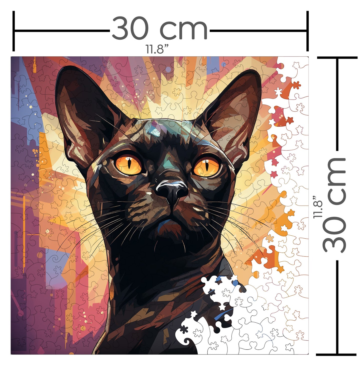 Puzzle cu Pisici - Burmese 3 - 200 piese - 30 x 30 cm
