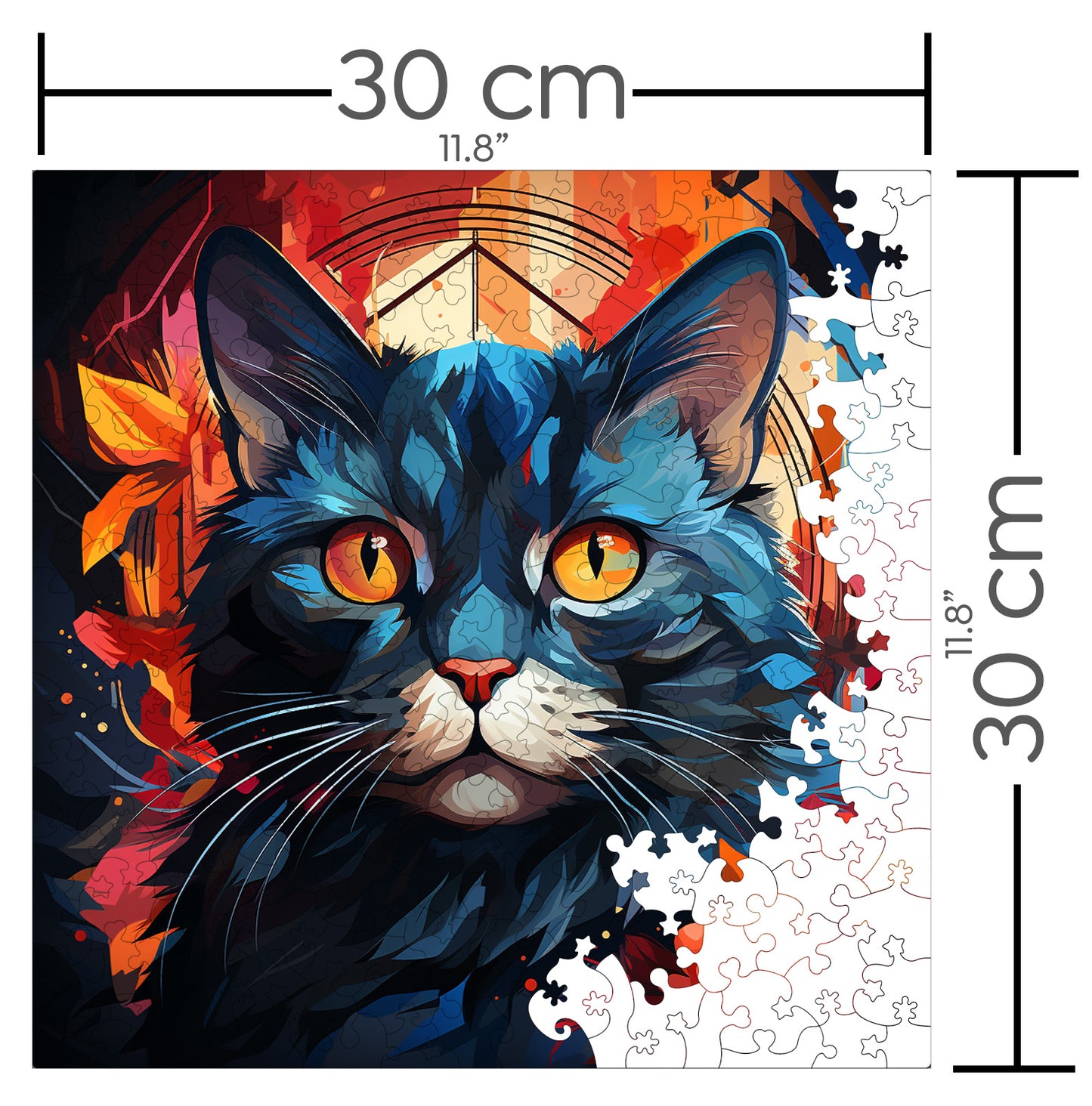 Puzzle cu Pisici - Chartreux 2 - 200 piese - 30 x 30 cm