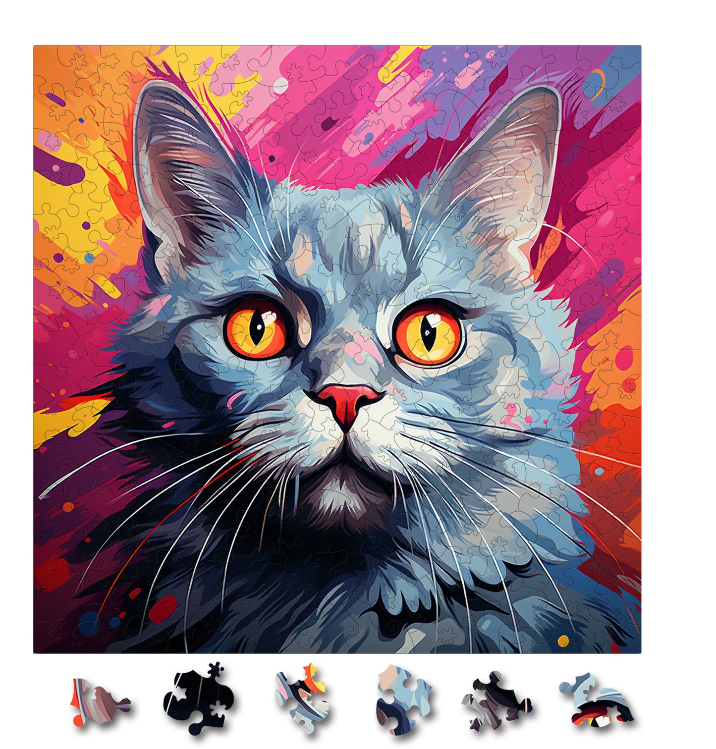 Puzzle cu Pisici - Chartreux 3